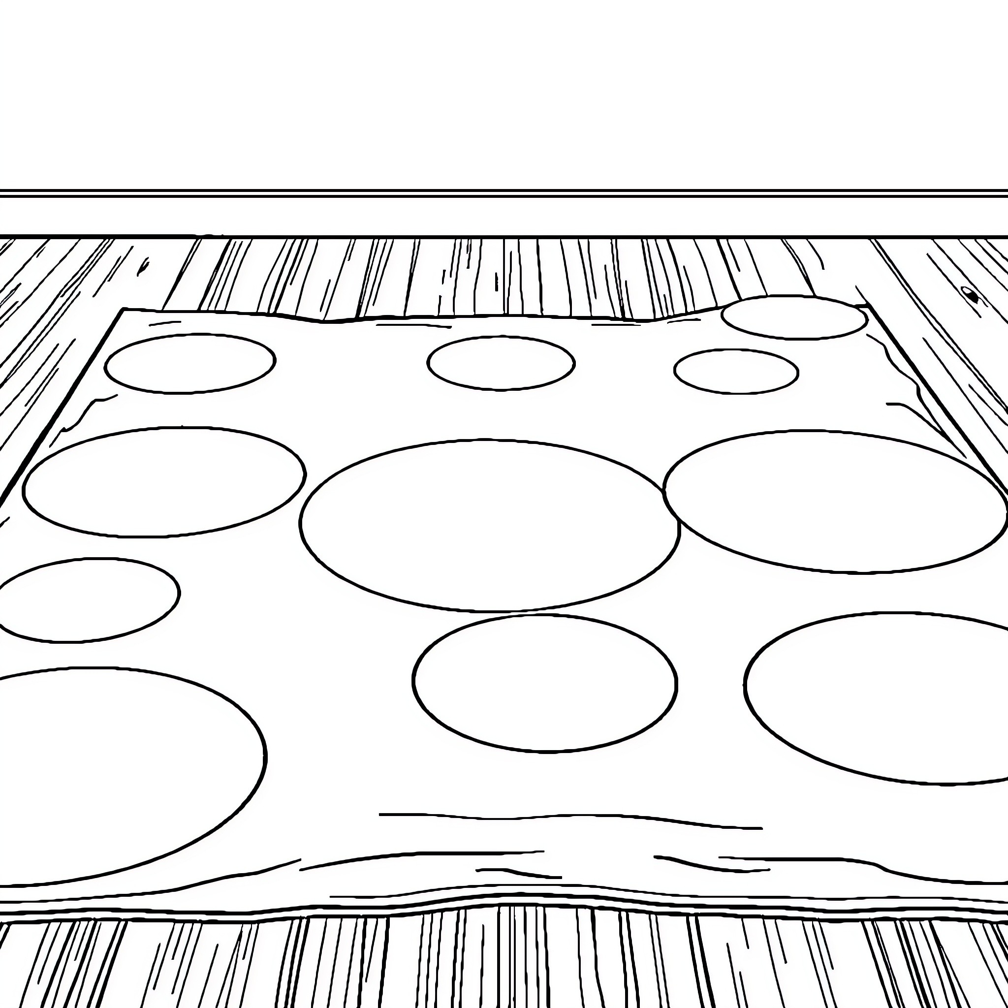 Twister Shapes Blowing in the Wind Coloring Page (free black-and-white line drawing printable PDF for all, from beginners to advanced learners, including children, teens, adults, and seniors)