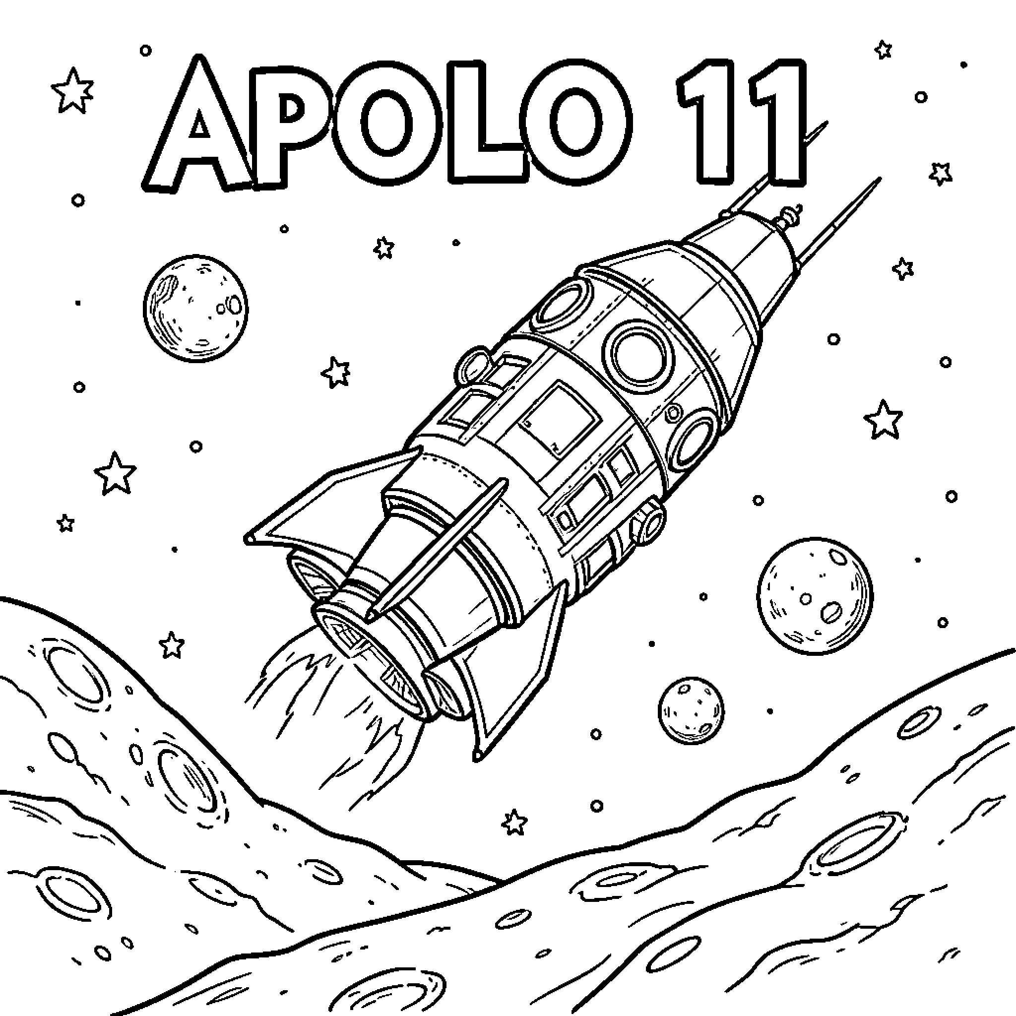 Best Apollo 11 Coloring Pages (Free Printable PDF)