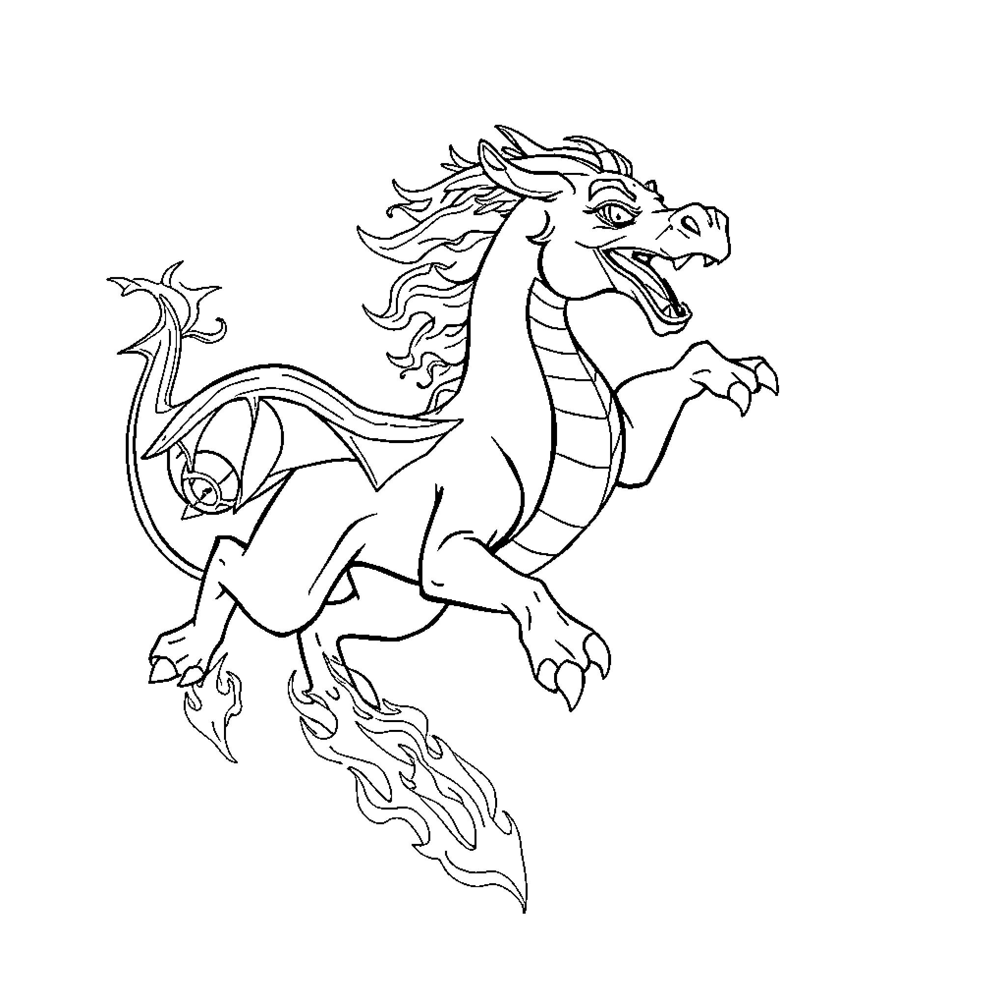 Cinderace in a dynamic pose Coloring Page (free black-and-white line drawing printable PDF for all, from beginners to advanced learners, including children, teens, adults, and seniors)