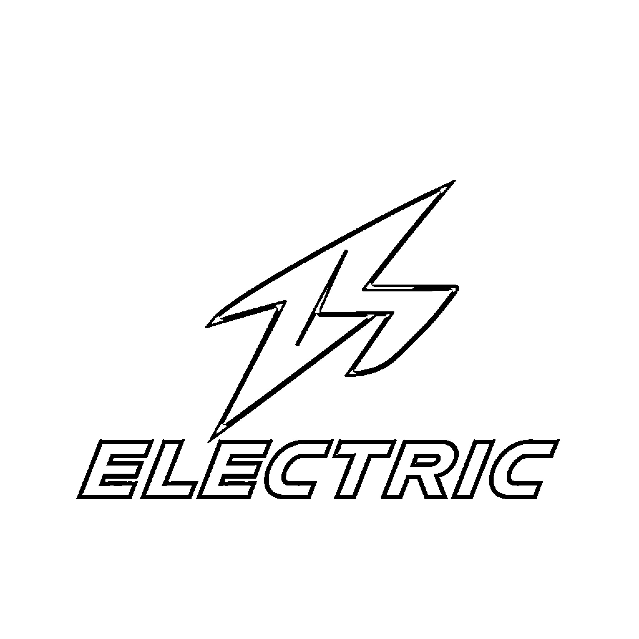 GS Electric lightning bolt symbol Coloring Page (free black-and-white line drawing printable PDF for all, from beginners to advanced learners, including children, teens, adults, and seniors)