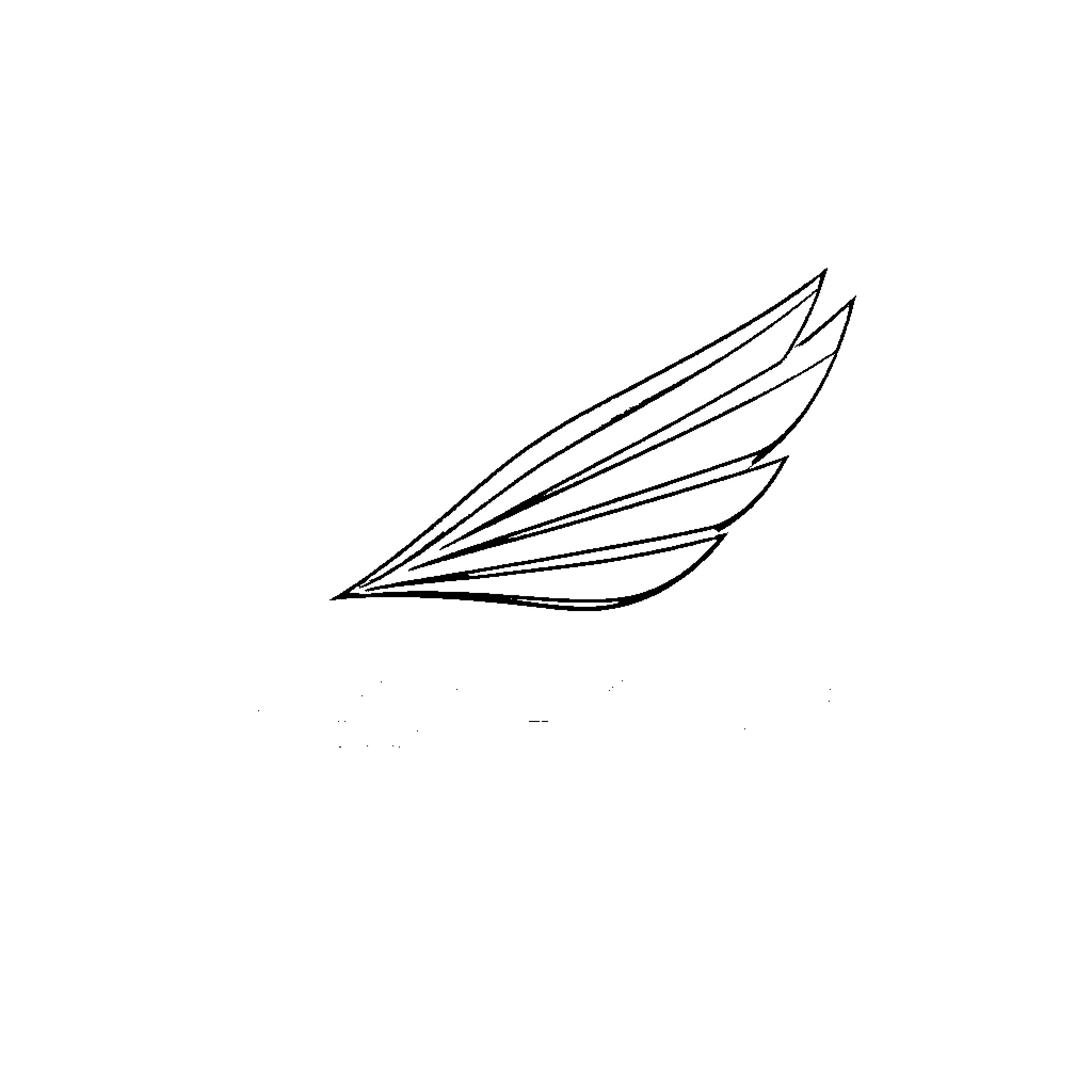 AetherRun: Soaring Wing Silhouette Coloring Page (free black-and-white line drawing printable PDF for all, from beginners to advanced learners, including children, teens, adults, and seniors)
