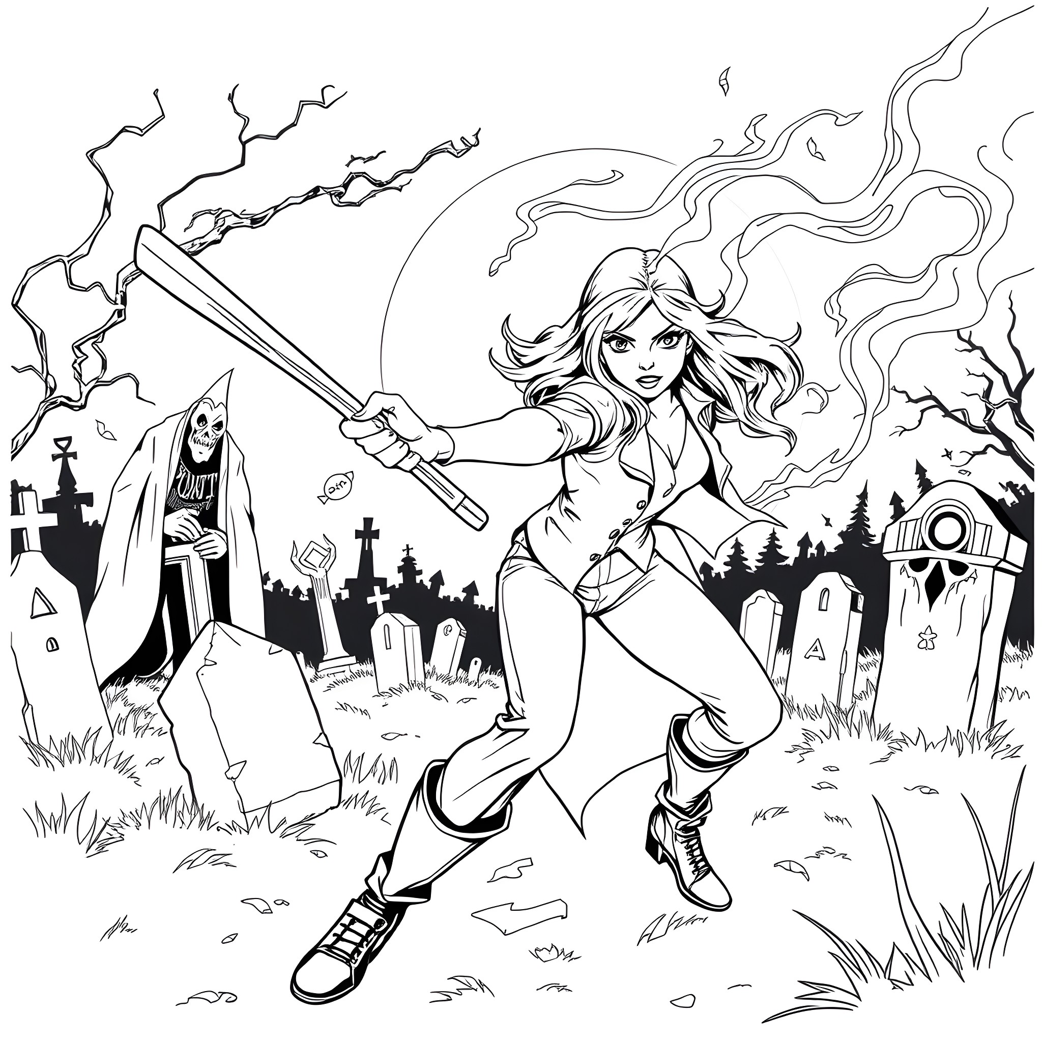 Best Buffy Coloring Pages (Free Printable PDF)