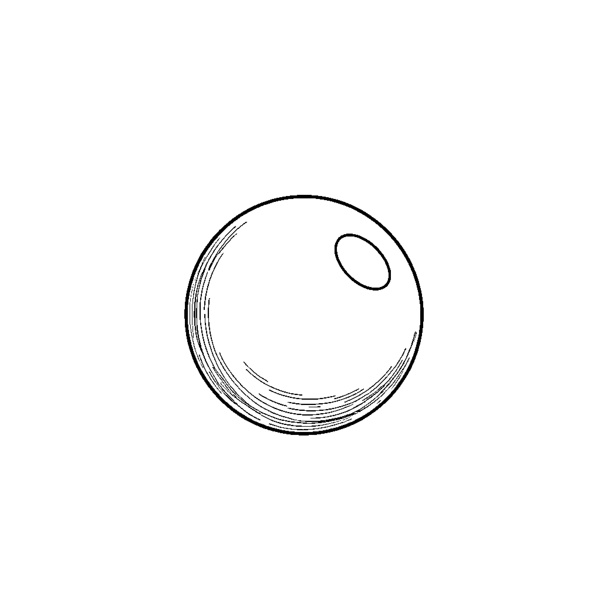 Ball rolling on plain surface Coloring Page (free black-and-white line drawing printable PDF for all, from beginners to advanced learners, including children, teens, adults, and seniors)