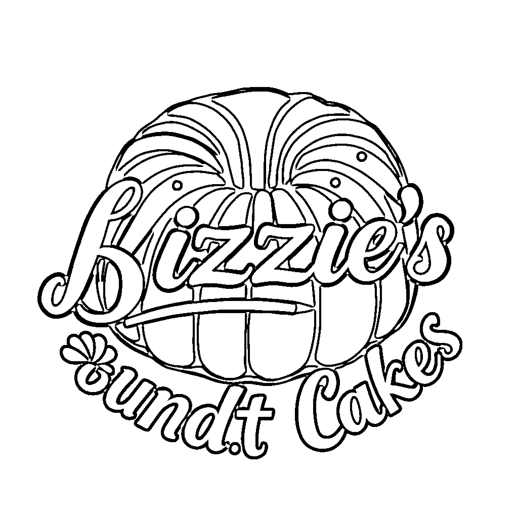 Coffee Cake with Decorative Sweets and Treats Coloring Page (free black-and-white line drawing printable PDF for all, from beginners to advanced learners, including children, teens, adults, and seniors)