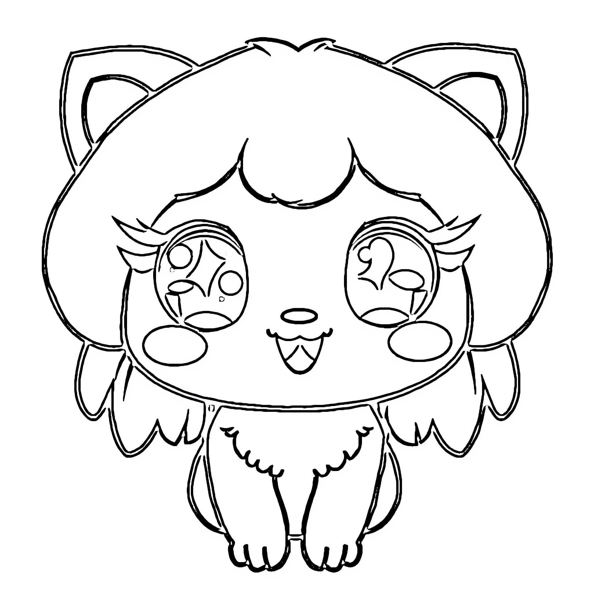 Character in Comical and Expressive Pose Coloring Page (free black-and-white line drawing printable PDF for all, from beginners to advanced learners, including children, teens, adults, and seniors)