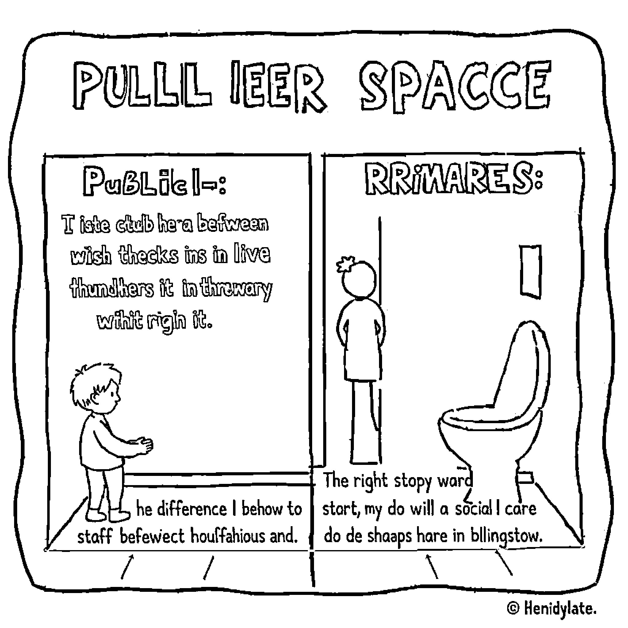 Space for Social Awareness and Norms Coloring Page (free black-and-white line drawing printable PDF for all, from beginners to advanced learners, including children, teens, adults, and seniors)