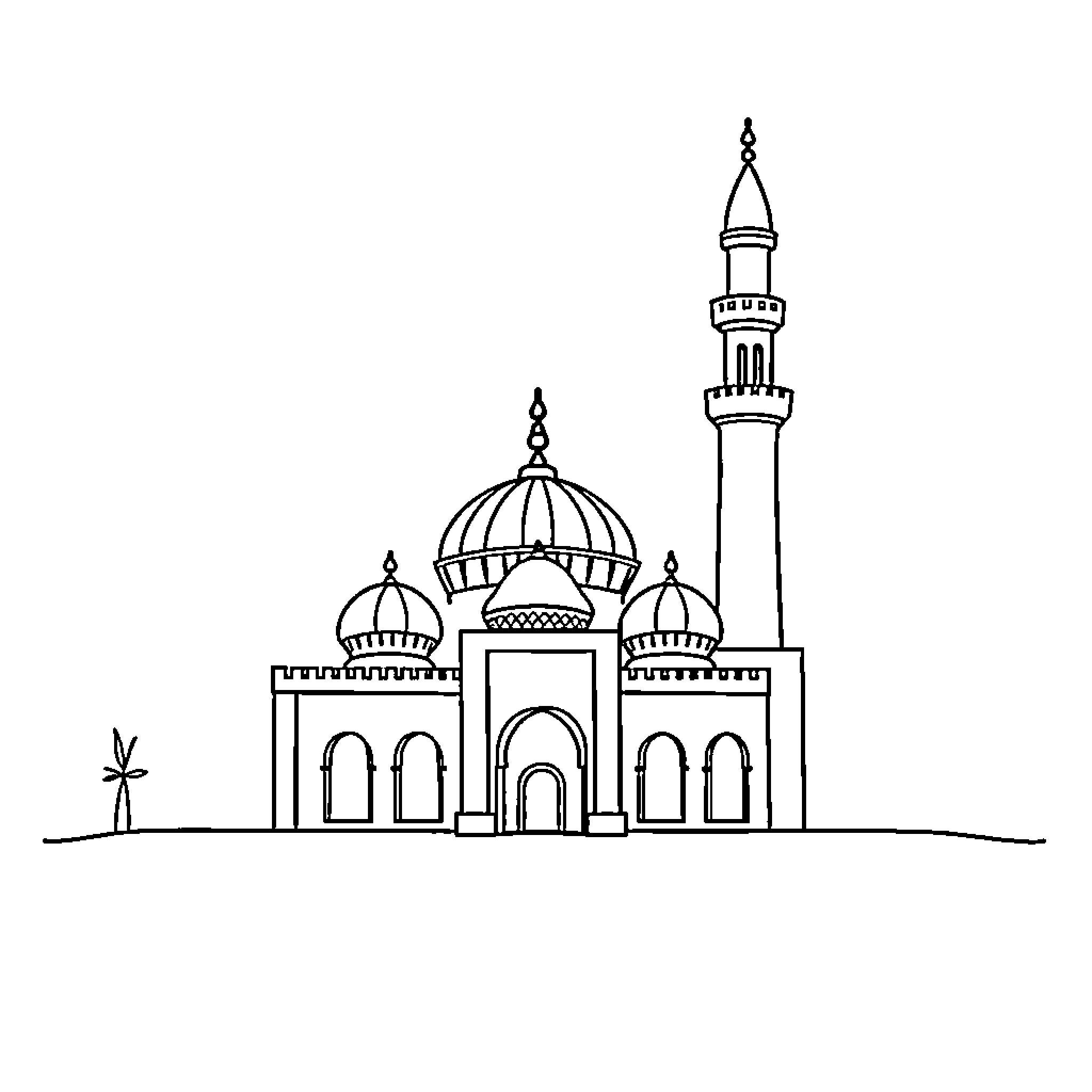 Best Mosque Coloring Pages (Free Printable PDF)