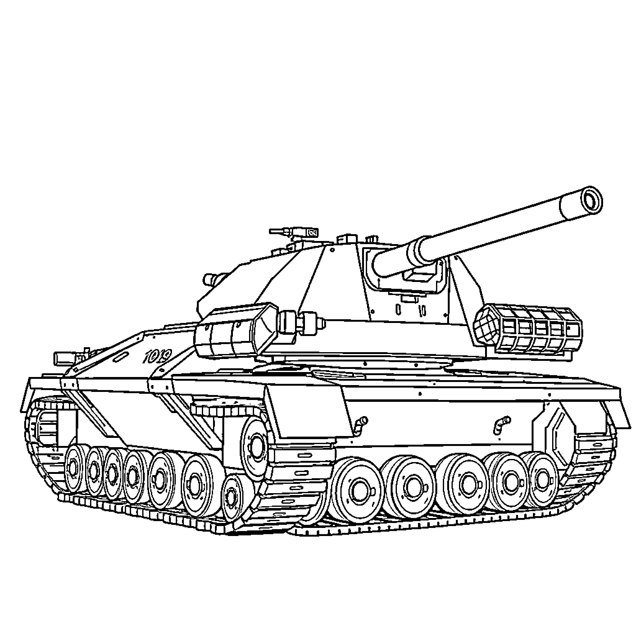M109 Paladin self-propelled howitzer in action Coloring Page (free black-and-white line drawing printable PDF for all, from beginners to advanced learners, including children, teens, adults, and seniors)