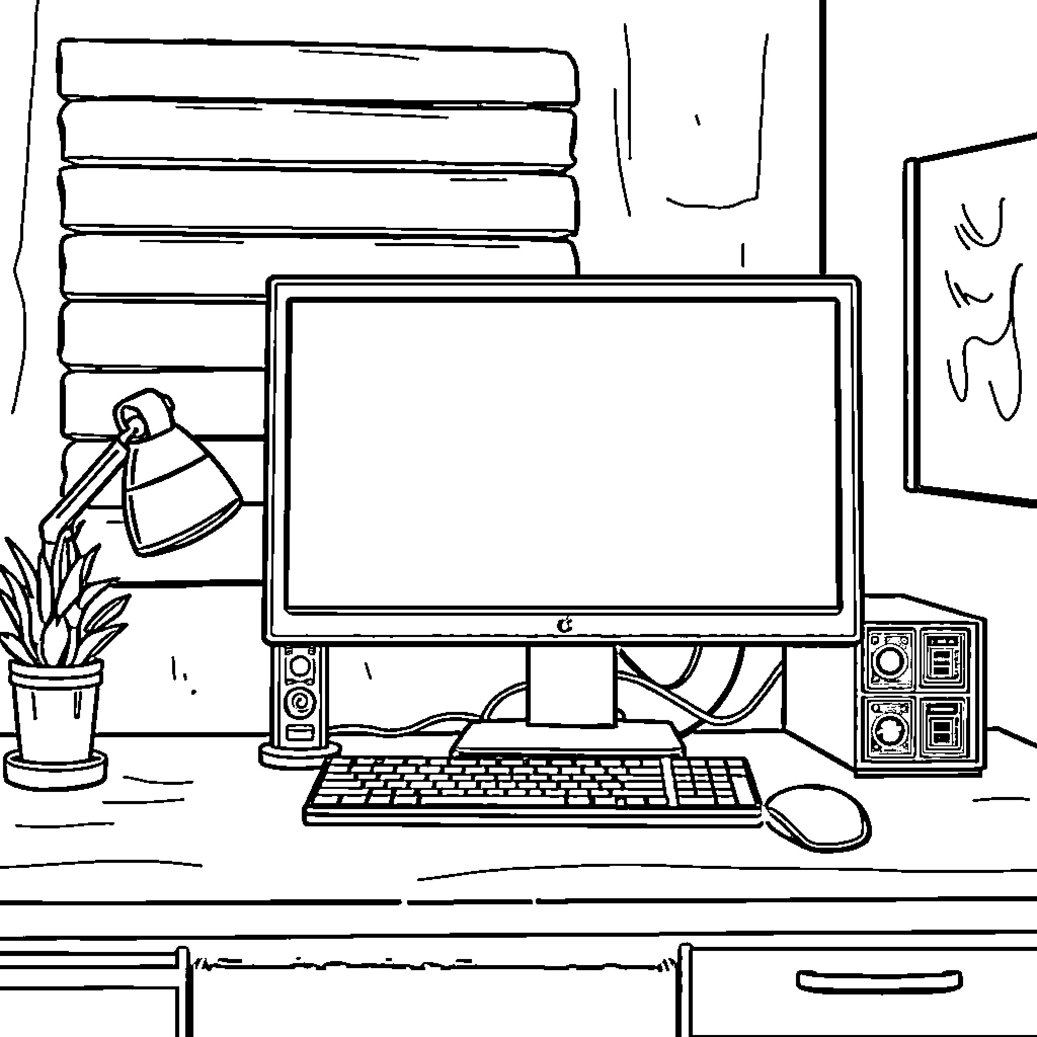 Best Computer Coloring Pages (Free Printable PDF)