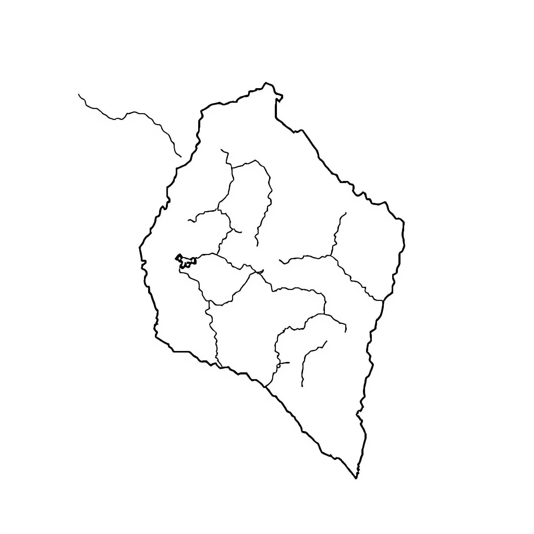 Ecuador's Geographical Outline Coloring Page (free black-and-white line drawing printable PDF for all, from beginners to advanced learners, including children, teens, adults, and seniors)