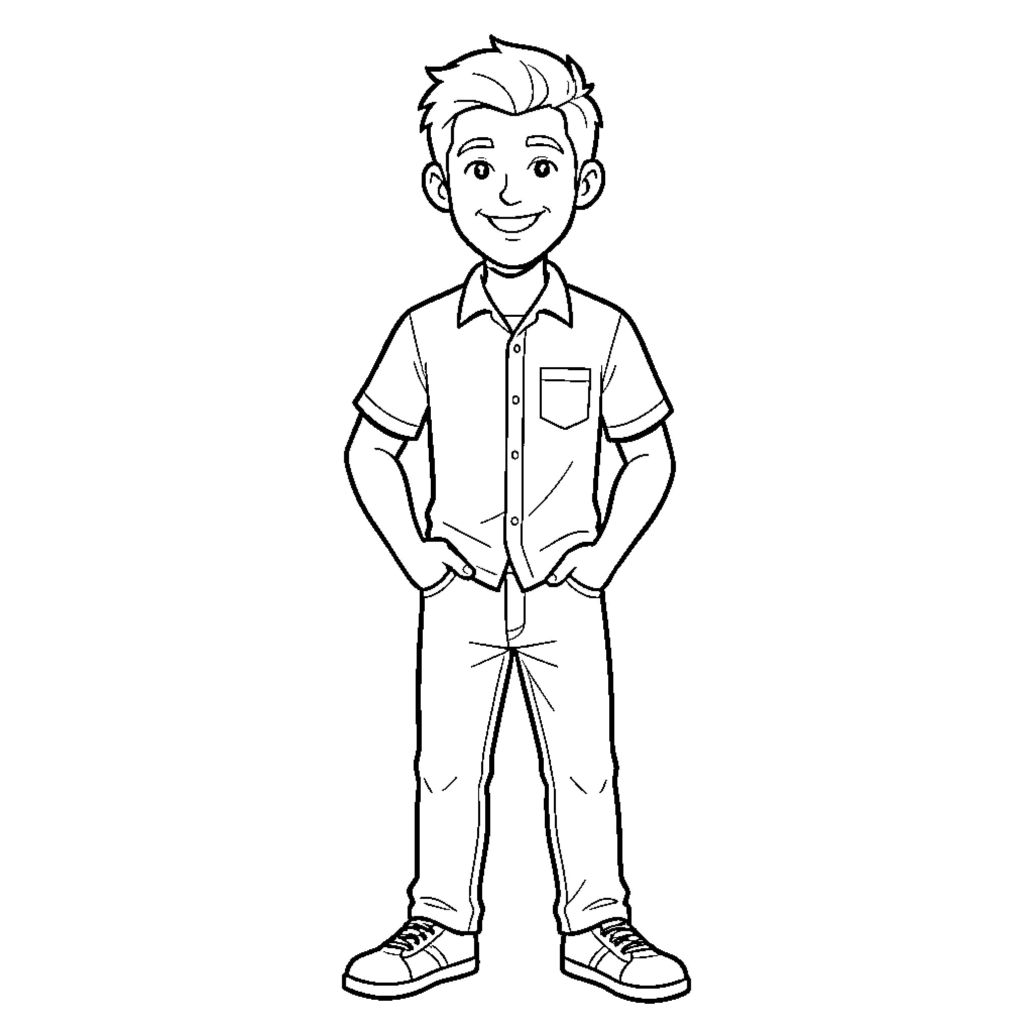 Color Tyler Cartoon Best Tyler Coloring Pages (Free Printable PDF)