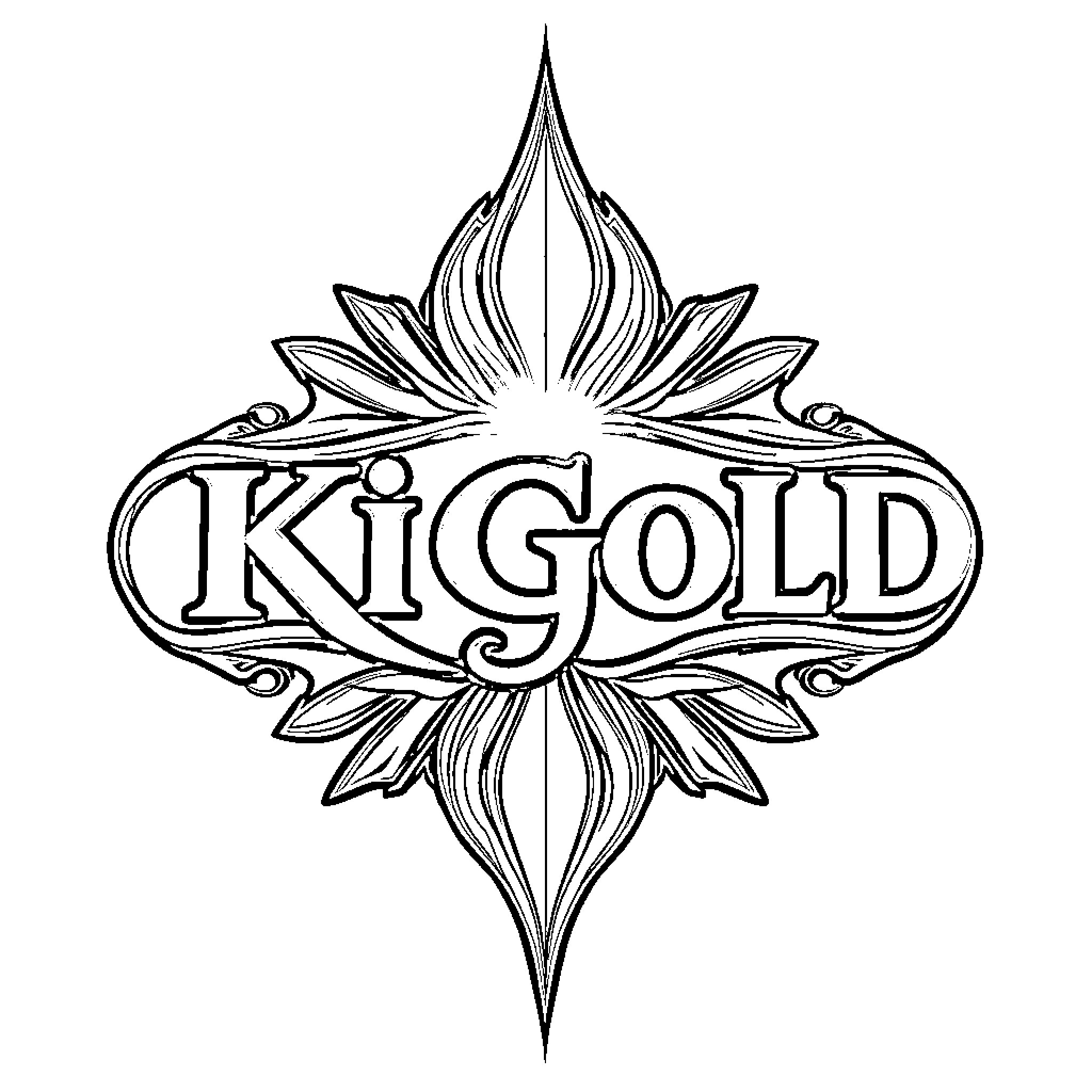 Kigold ornamental design with floral motifs Coloring Page (free black-and-white line drawing printable PDF for all, from beginners to advanced learners, including children, teens, adults, and seniors)