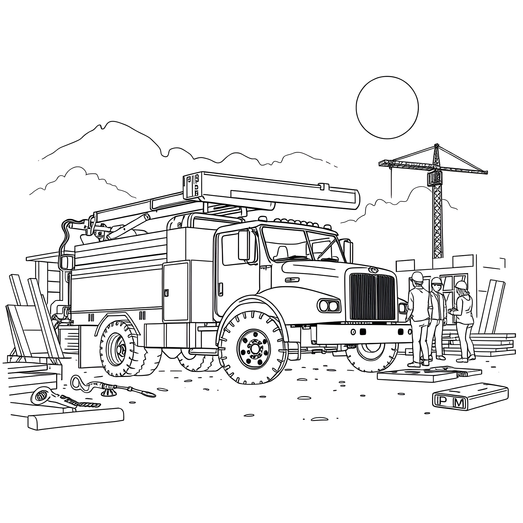3 Best Utility Dump Trailer Coloring Pages (Free Printable PDFs)