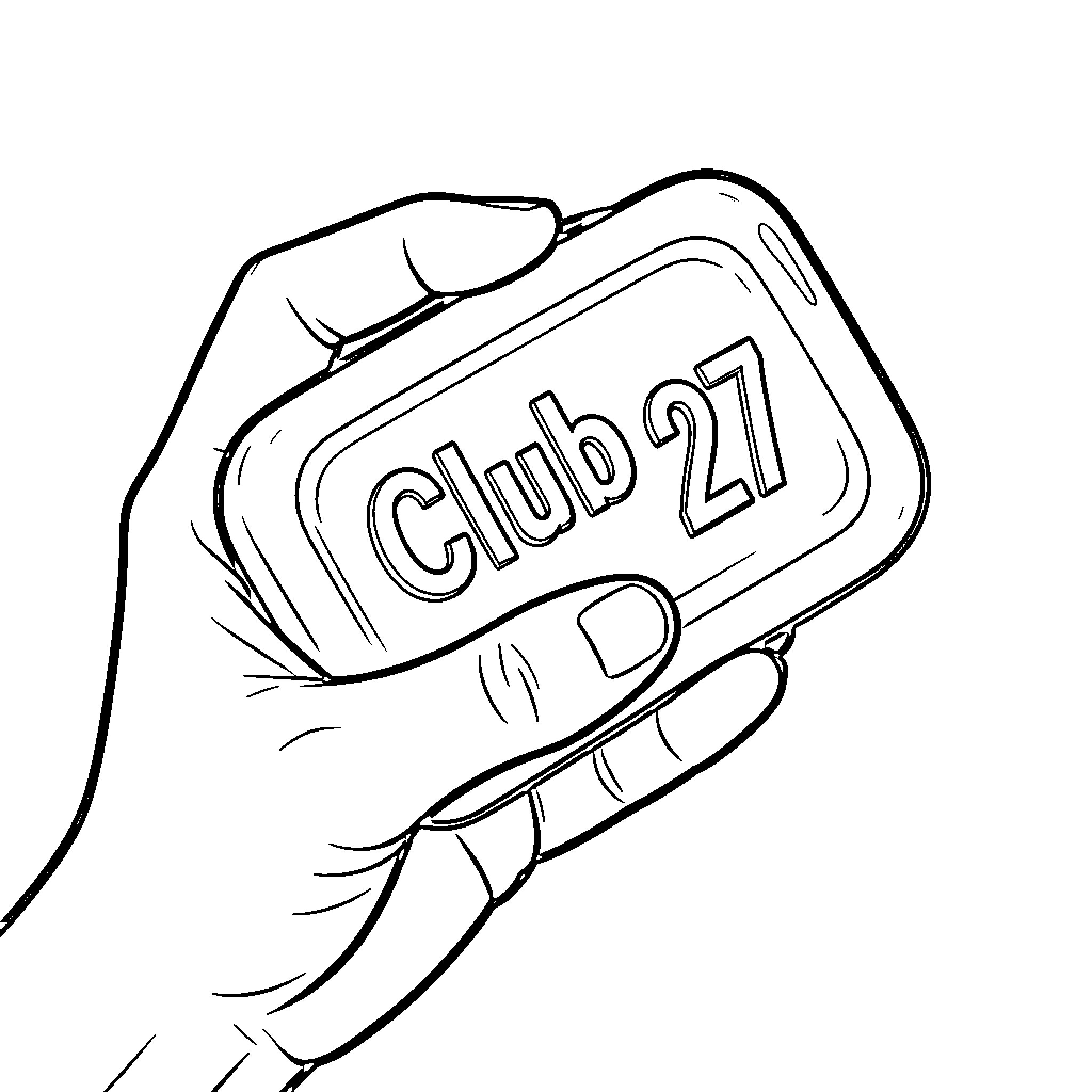 Soap bar being held by a person's hand Coloring Page (free black-and-white line drawing printable PDF for all, from beginners to advanced learners, including children, teens, adults, and seniors)