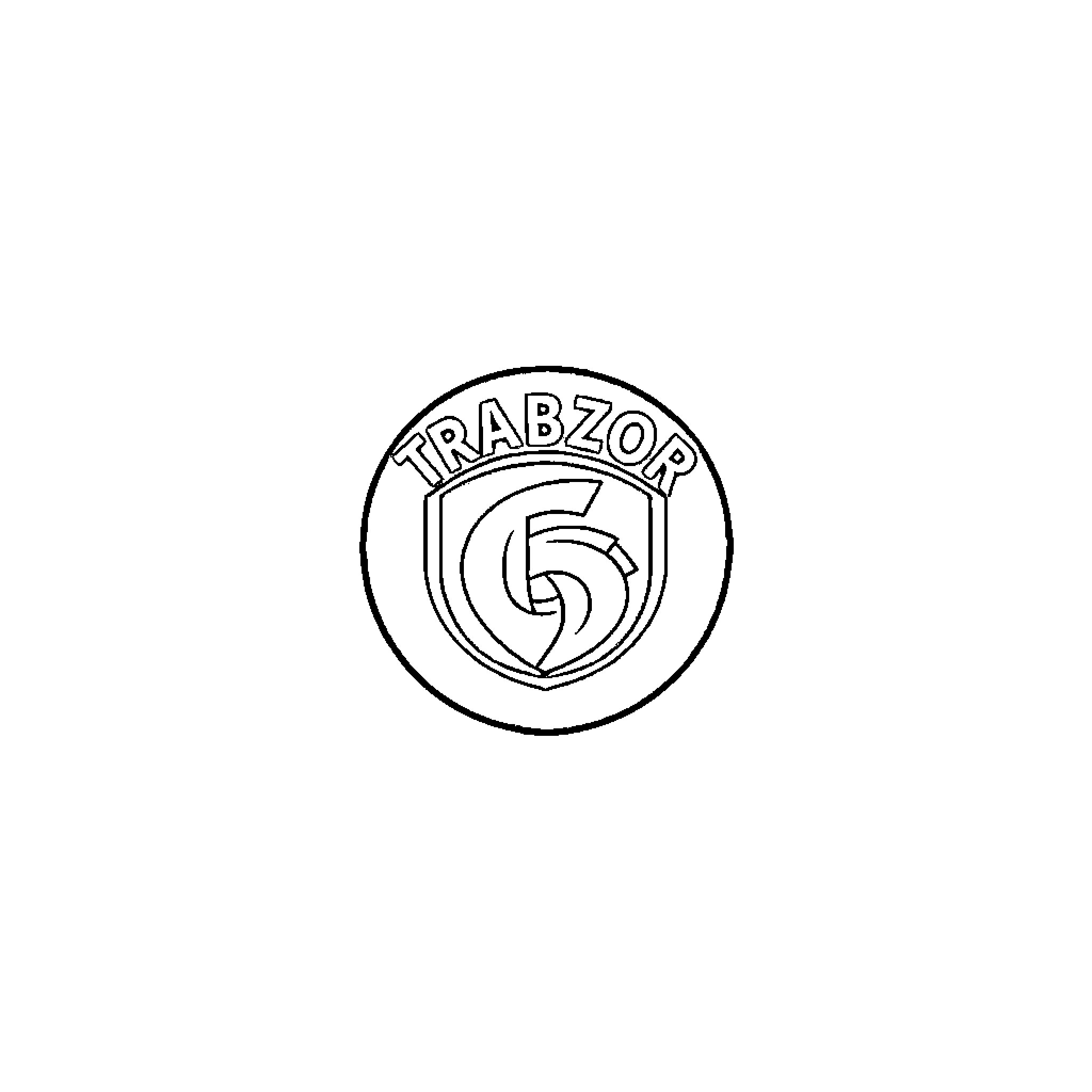 Trabzonspor logo illustration Coloring Page (free black-and-white line drawing printable PDF for all, from beginners to advanced learners, including children, teens, adults, and seniors)