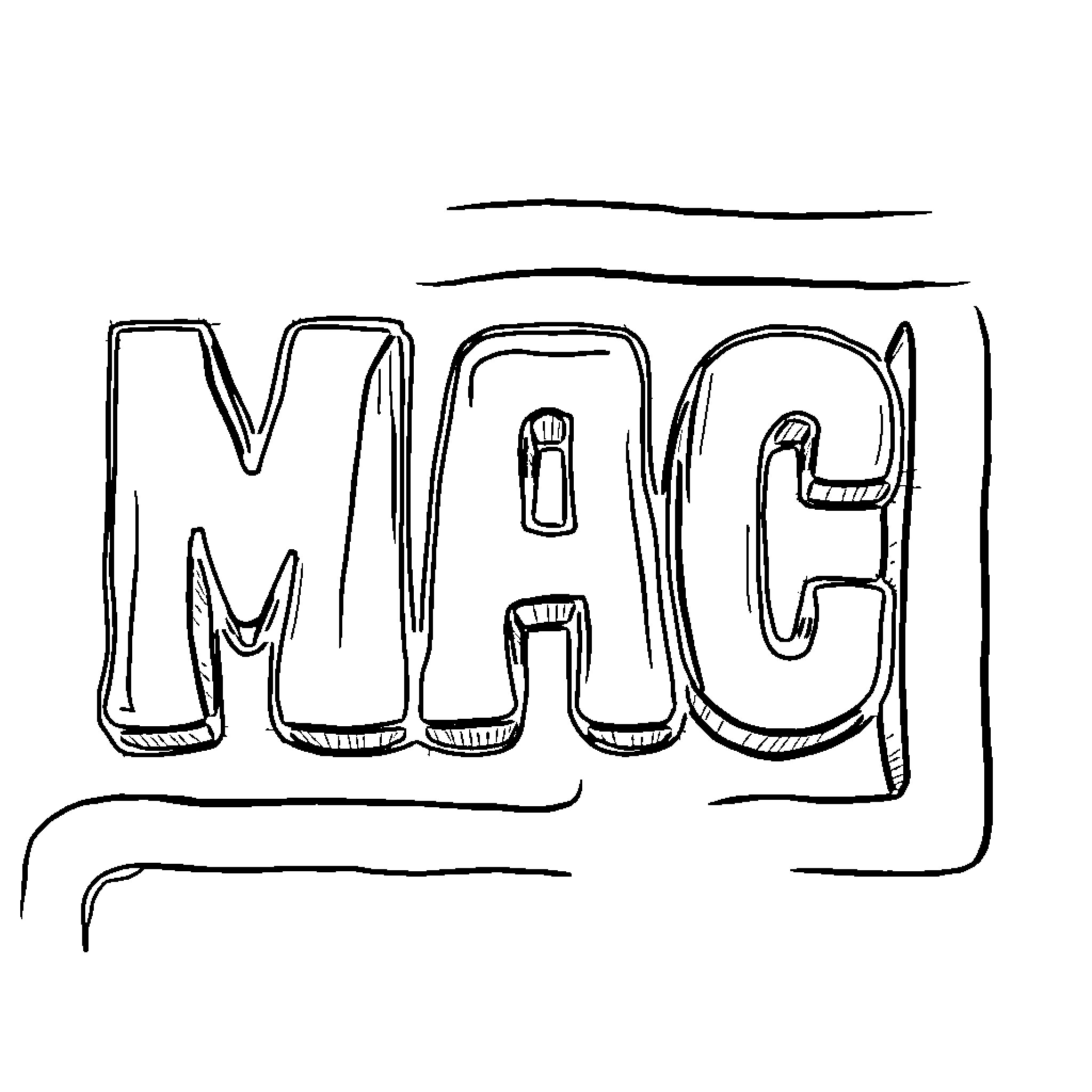 Maze of intricate lettering and shapes Coloring Page (free black-and-white line drawing printable PDF for all, from beginners to advanced learners, including children, teens, adults, and seniors)