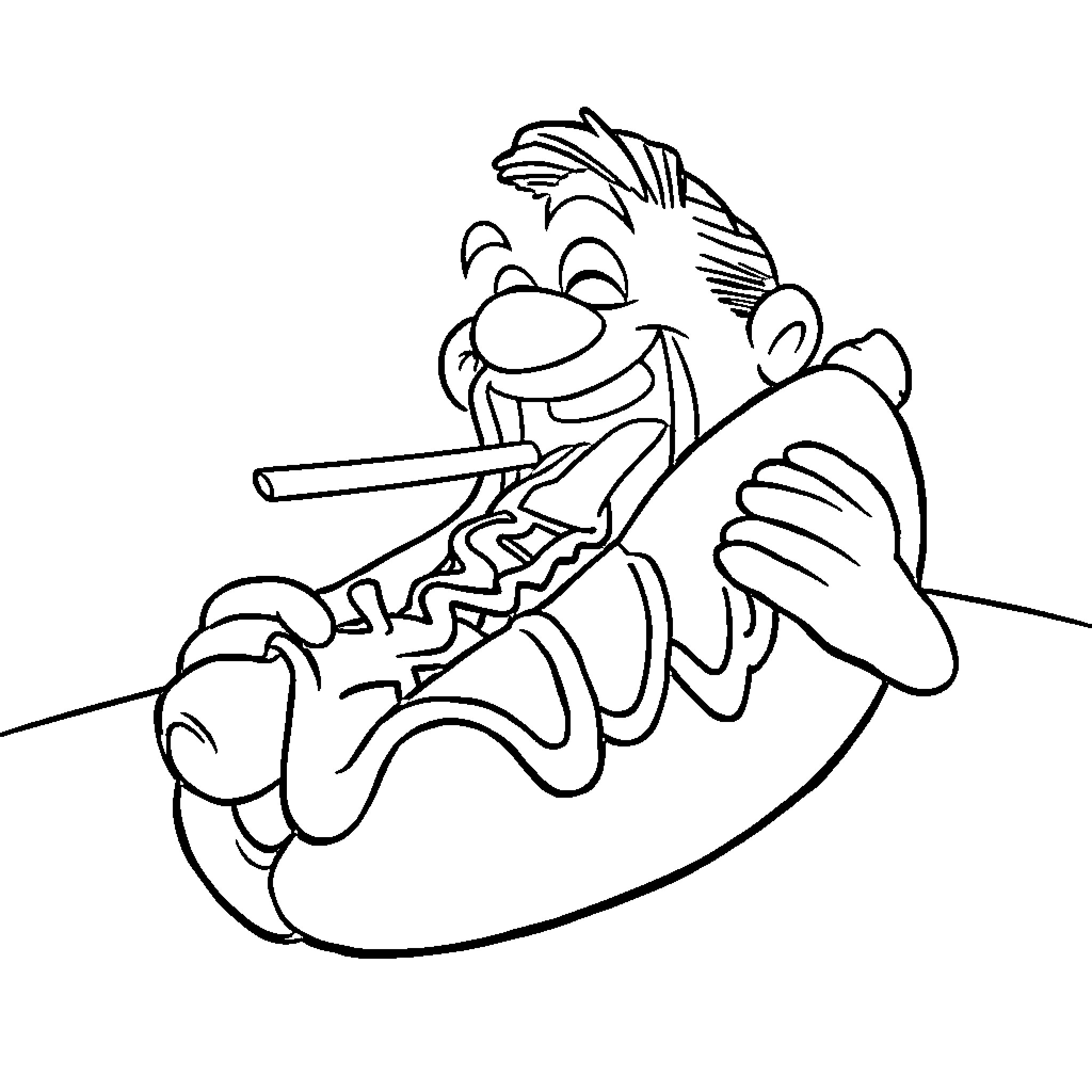 Toad playing a musical instrument Coloring Page (free black-and-white line drawing printable PDF for all, from beginners to advanced learners, including children, teens, adults, and seniors)