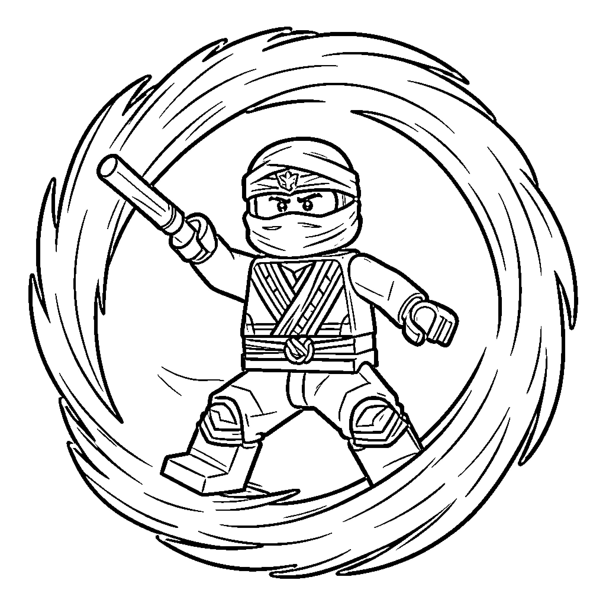 Lloyd performing daring acrobatics Coloring Page (free black-and-white line drawing printable PDF for all, from beginners to advanced learners, including children, teens, adults, and seniors)