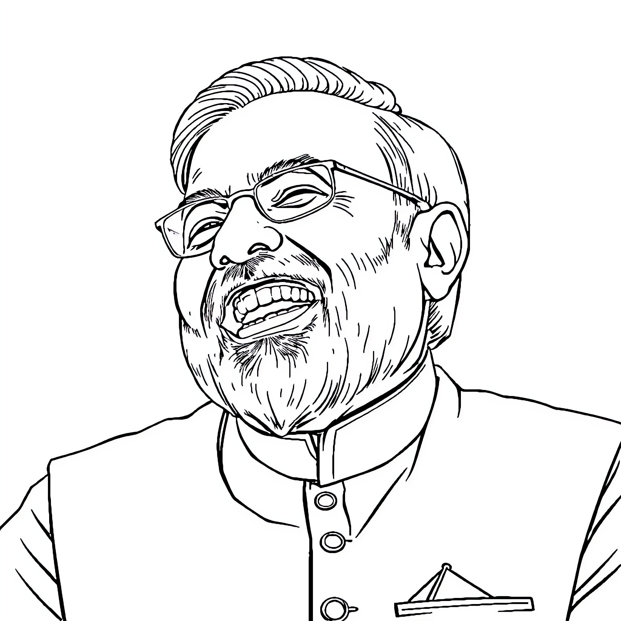 Best Narender Modi Coloring Pages (Free Printable PDF)