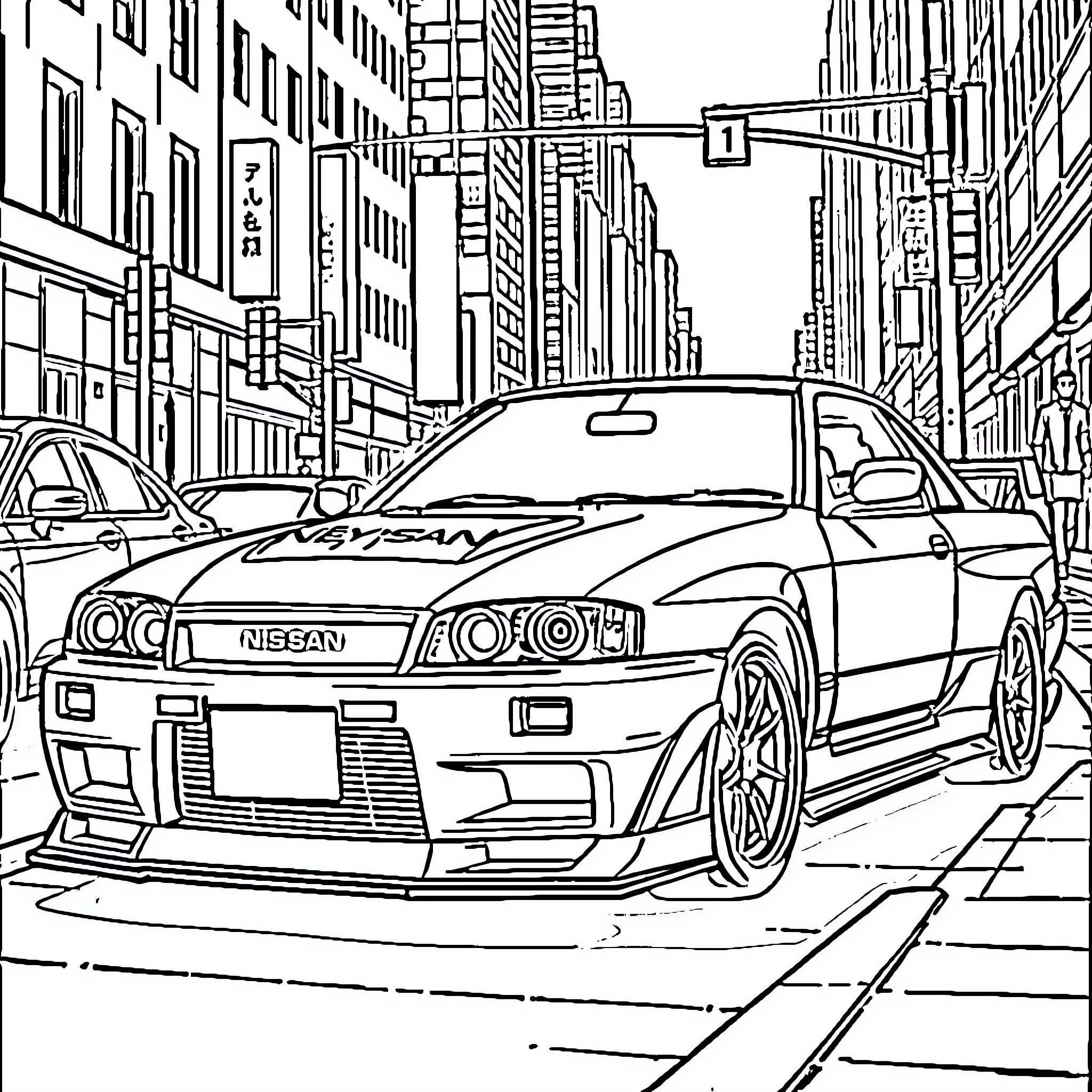 Best Nissan Skyline Coloring Pages (Free Printable PDF)