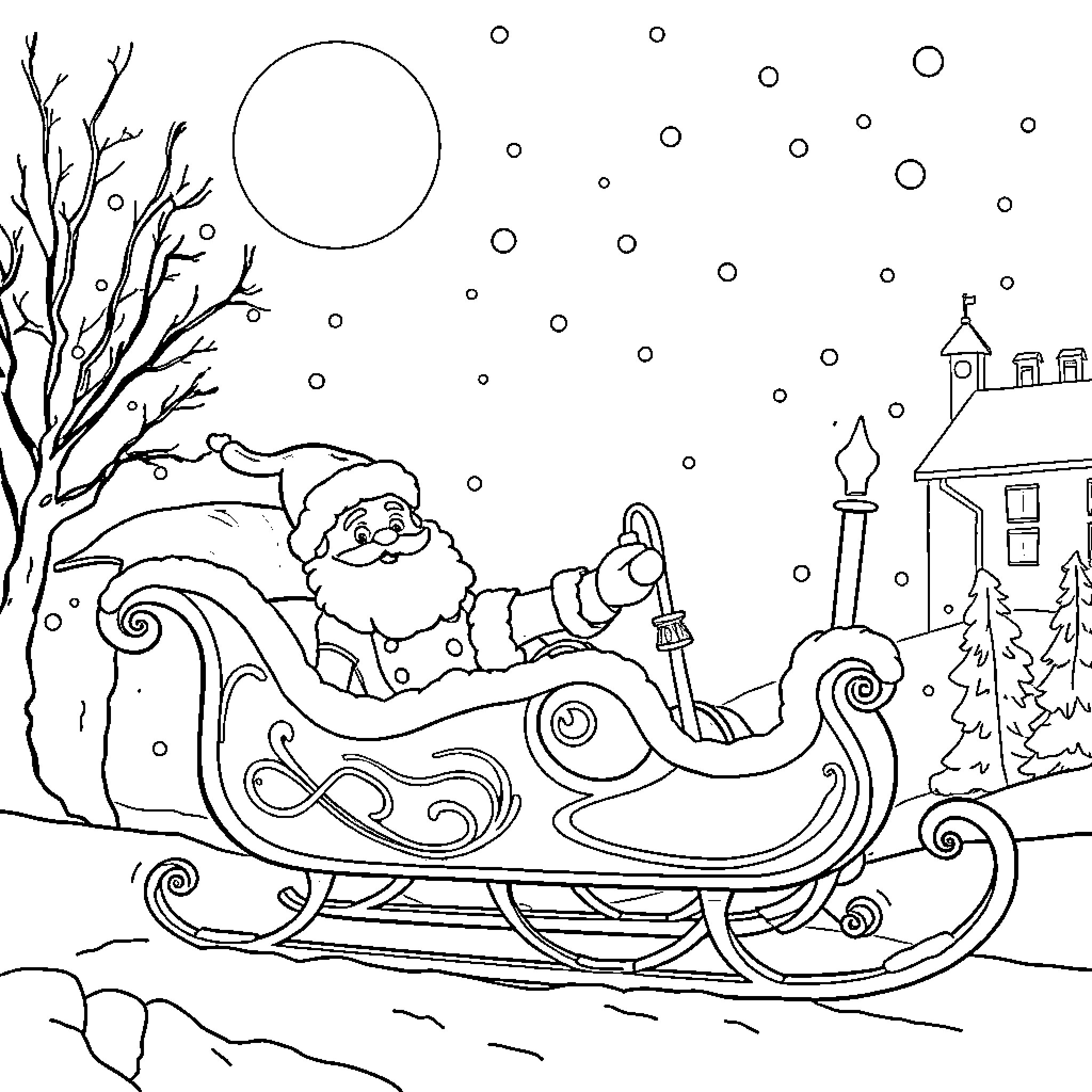 Lemax 03514 Slitta babbo natale con renne scena villaggio natalizio