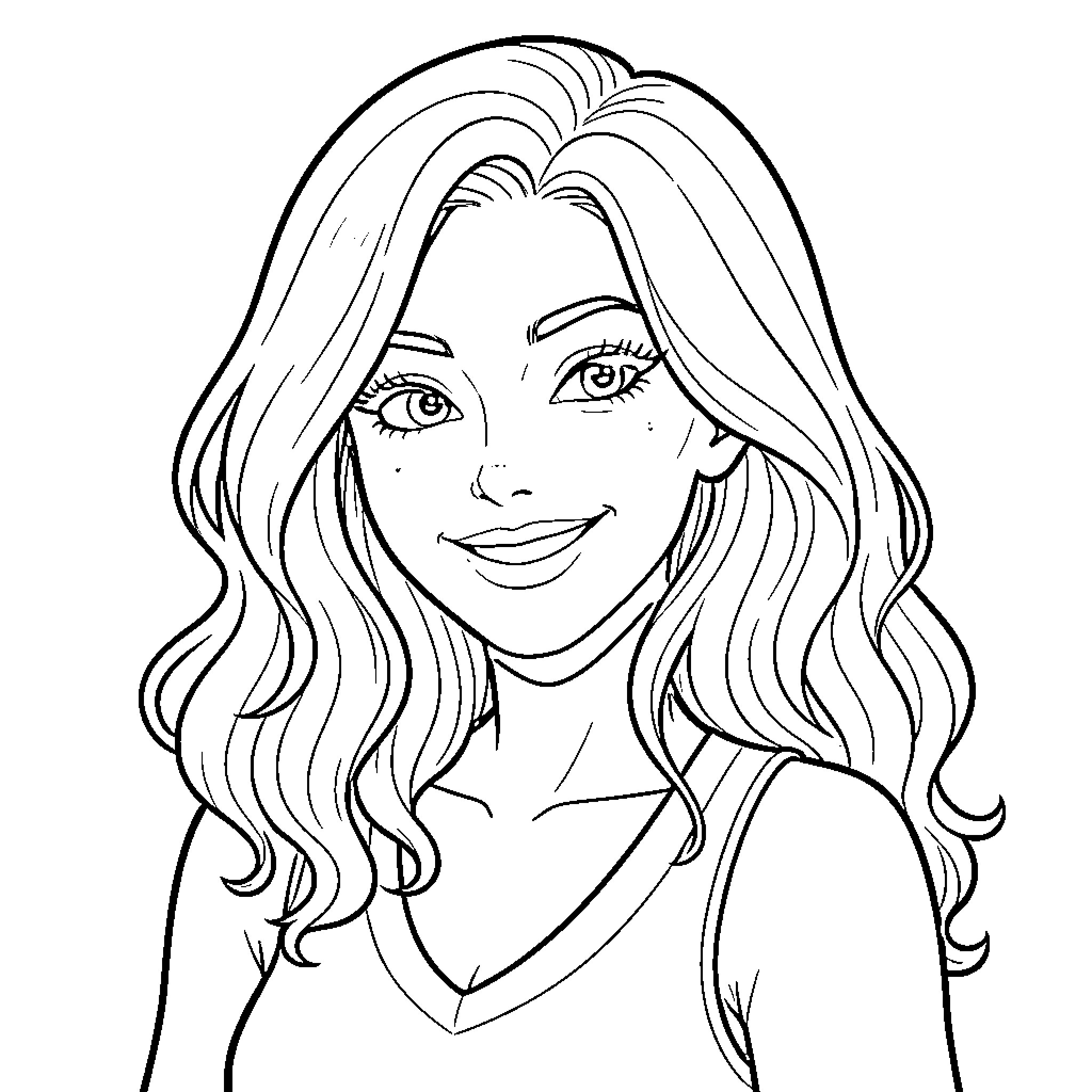 Fuggler with Captivating Gaze Coloring Page (free black-and-white line drawing printable PDF for all, from beginners to advanced learners, including children, teens, adults, and seniors)