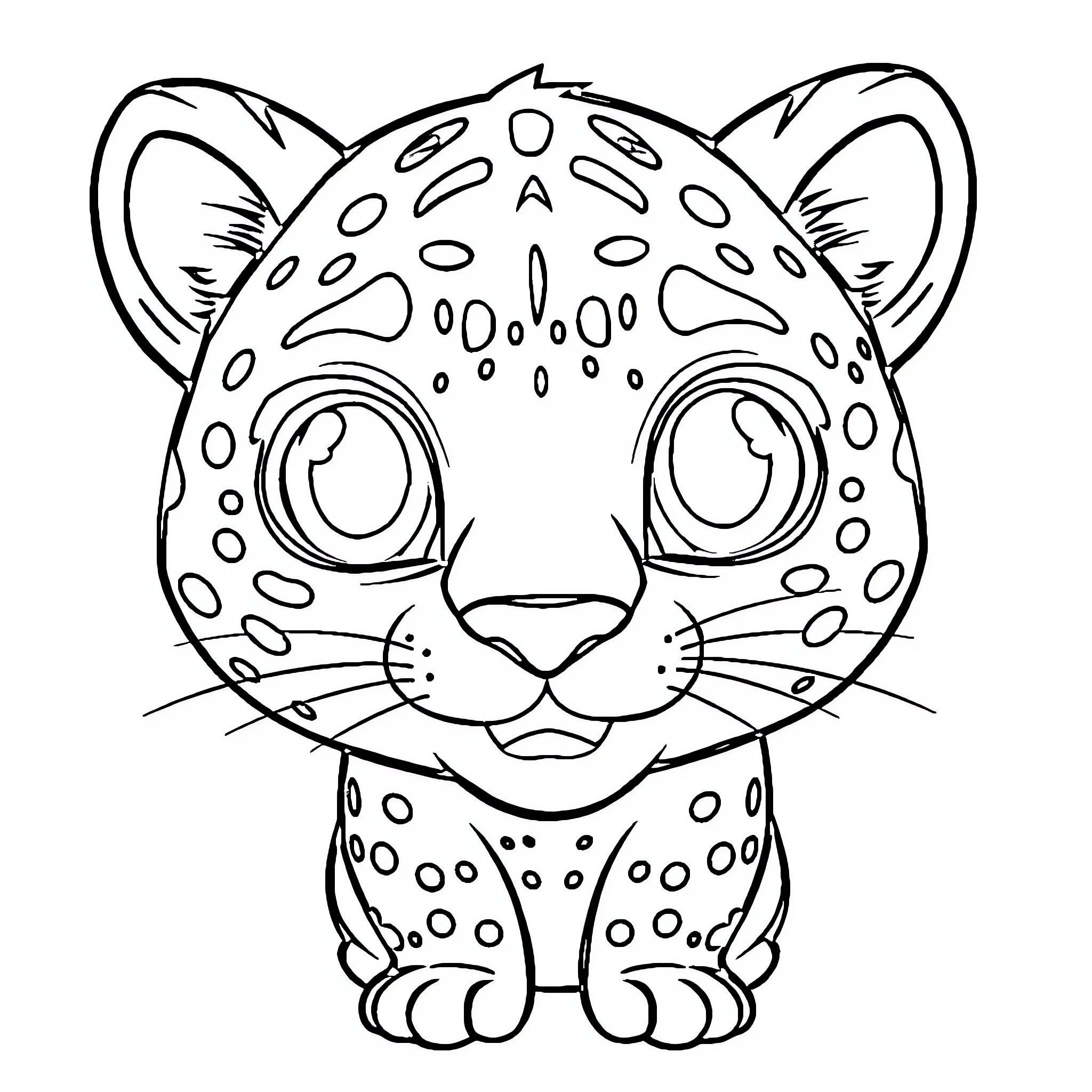 Gecko with distinctive markings and features Coloring Page (free black-and-white line drawing printable PDF for all, from beginners to advanced learners, including children, teens, adults, and seniors)