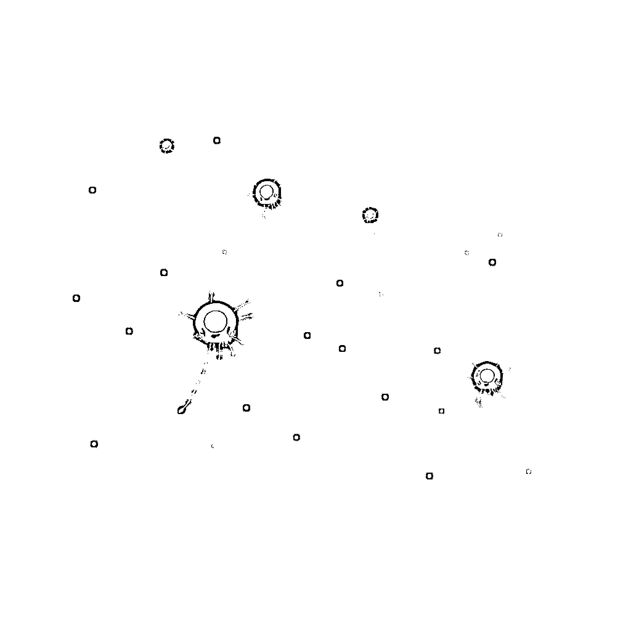 Phytoplankton drifting in the ocean Coloring Page (free black-and-white line drawing printable PDF for all, from beginners to advanced learners, including children, teens, adults, and seniors)