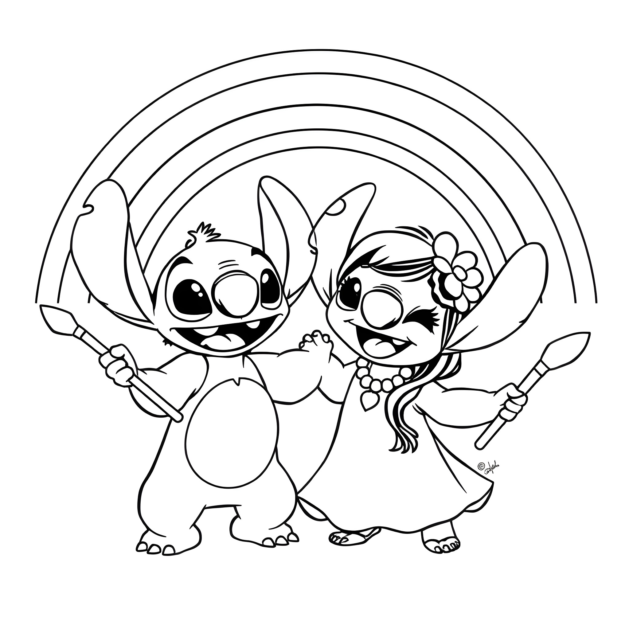 Lilo And Stitch Coloring Pages Printable