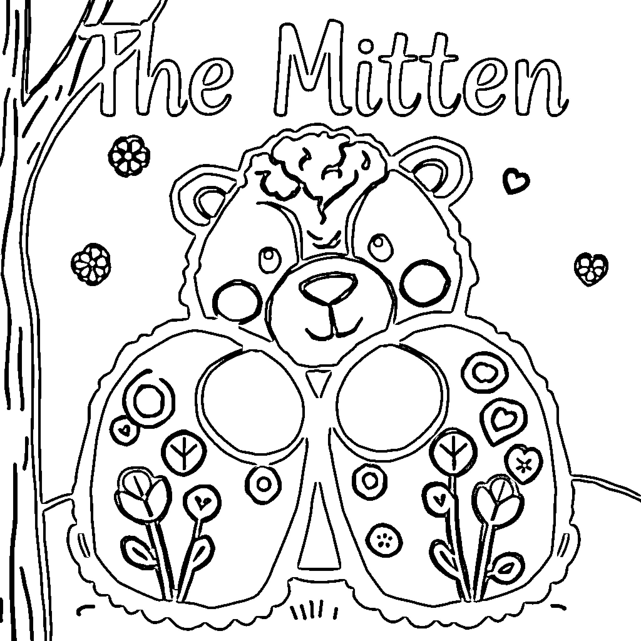 Worksheet with a Patterned Teddy Bear Coloring Page (free black-and-white line drawing printable PDF for all, from beginners to advanced learners, including children, teens, adults, and seniors)