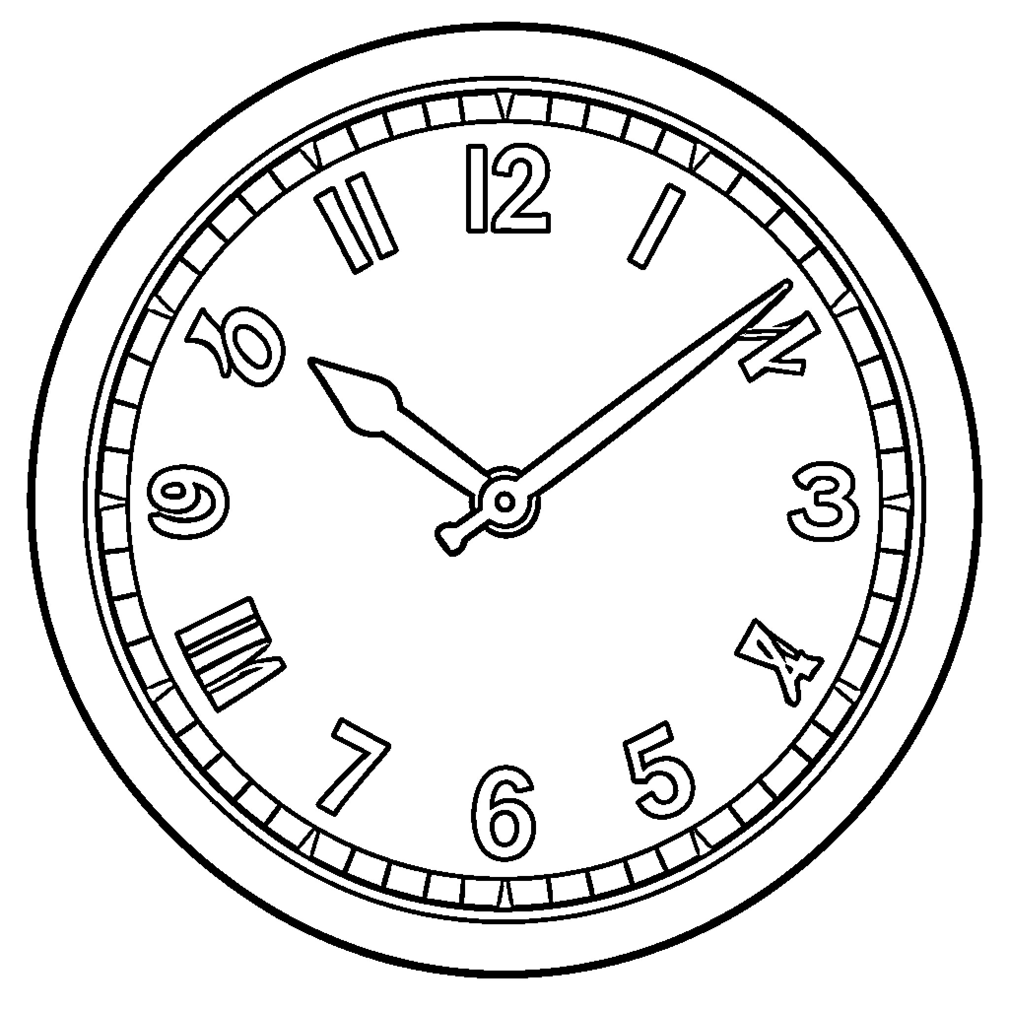 Best Clock Coloring Pages (Free Printable PDF)