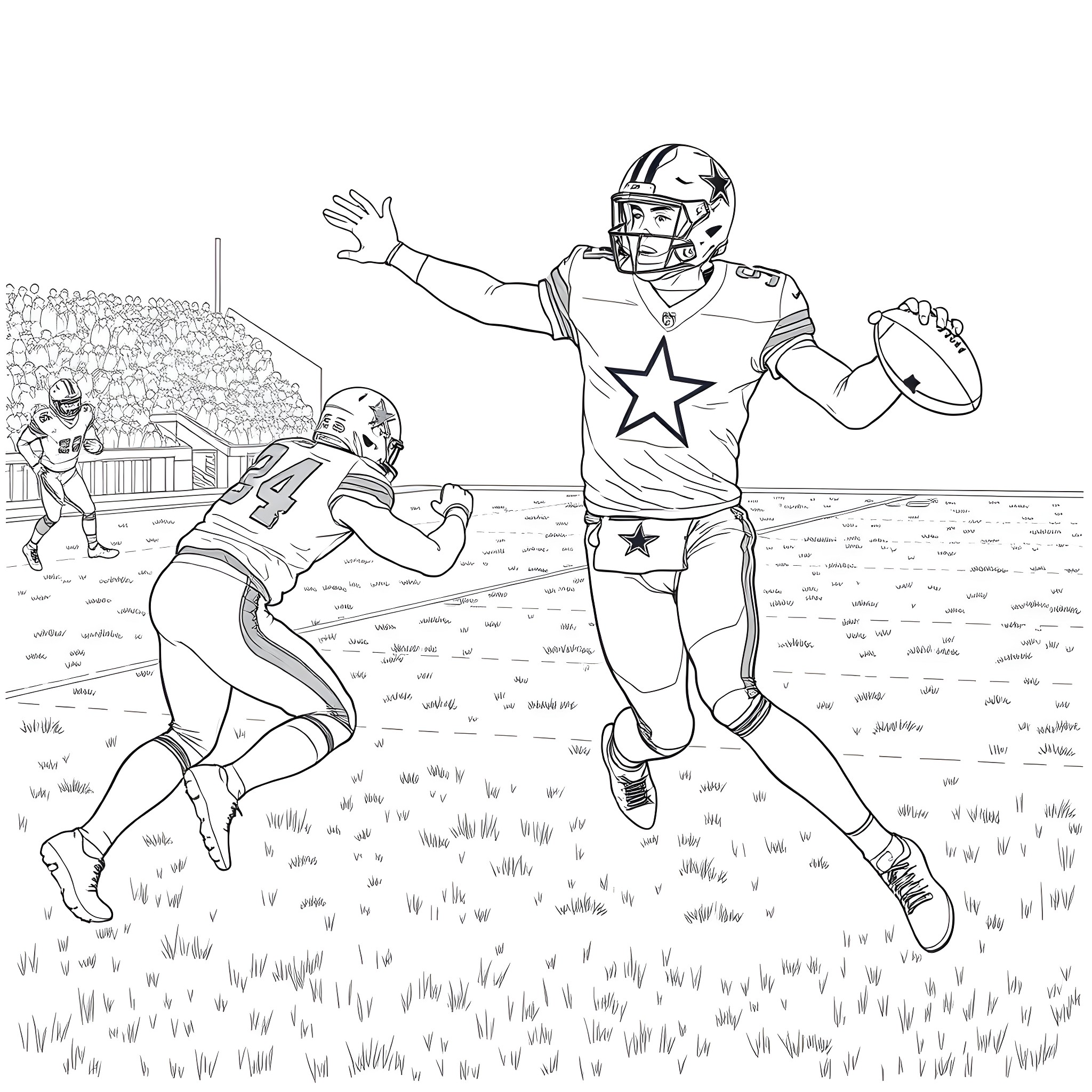 1 Best Dak Prescott Coloring Pages (Free Printable PDFs)