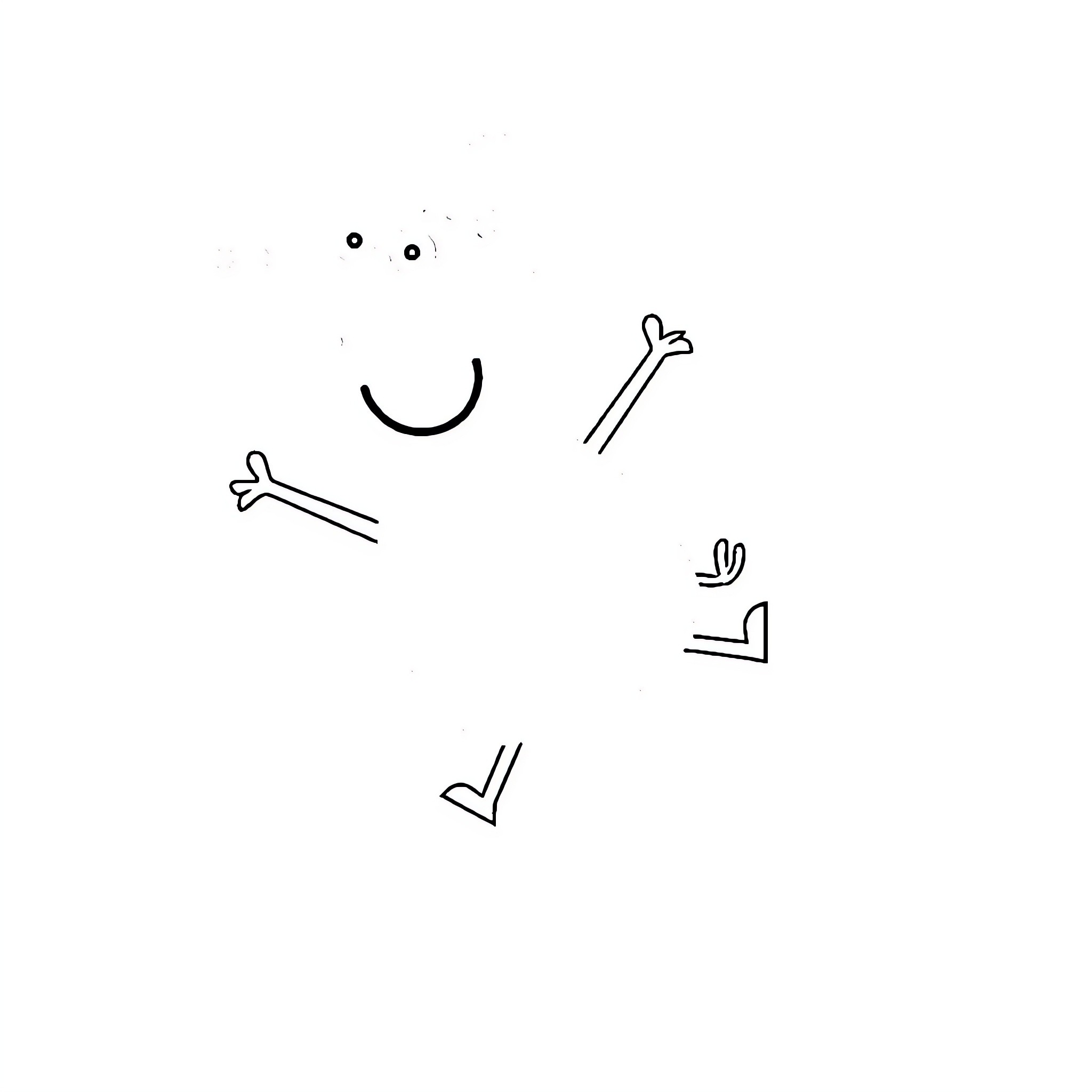 Peppa Pig in playful line drawing style Coloring Page (free black-and-white line drawing printable PDF for all, from beginners to advanced learners, including children, teens, adults, and seniors)