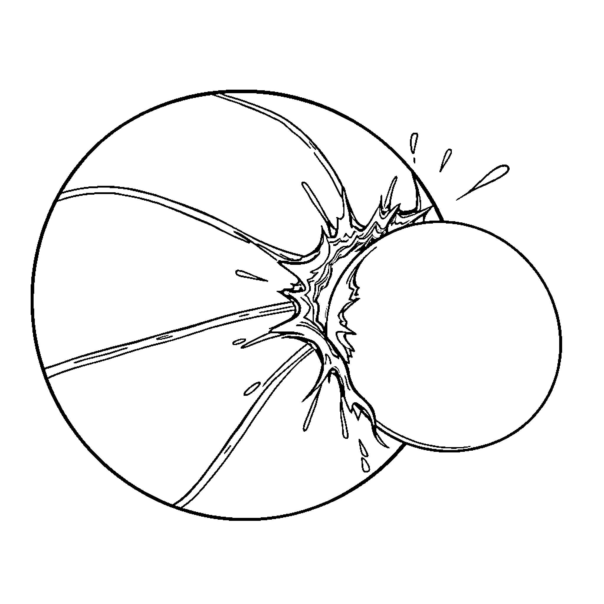 Ping Pong Ball in Motion Coloring Page (free black-and-white line drawing printable PDF for all, from beginners to advanced learners, including children, teens, adults, and seniors)