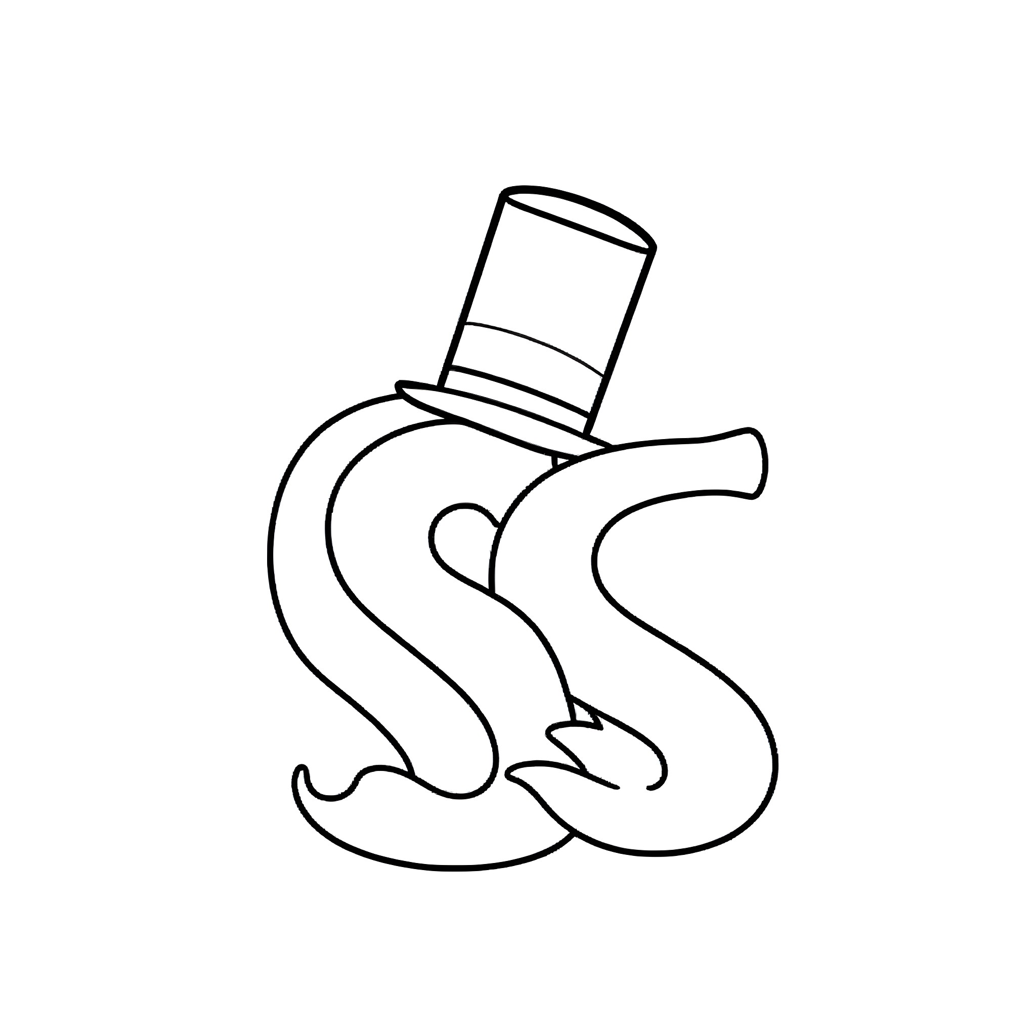 Drum Major's Iconic Silhouette Coloring Page (free black-and-white line drawing printable PDF for all, from beginners to advanced learners, including children, teens, adults, and seniors)