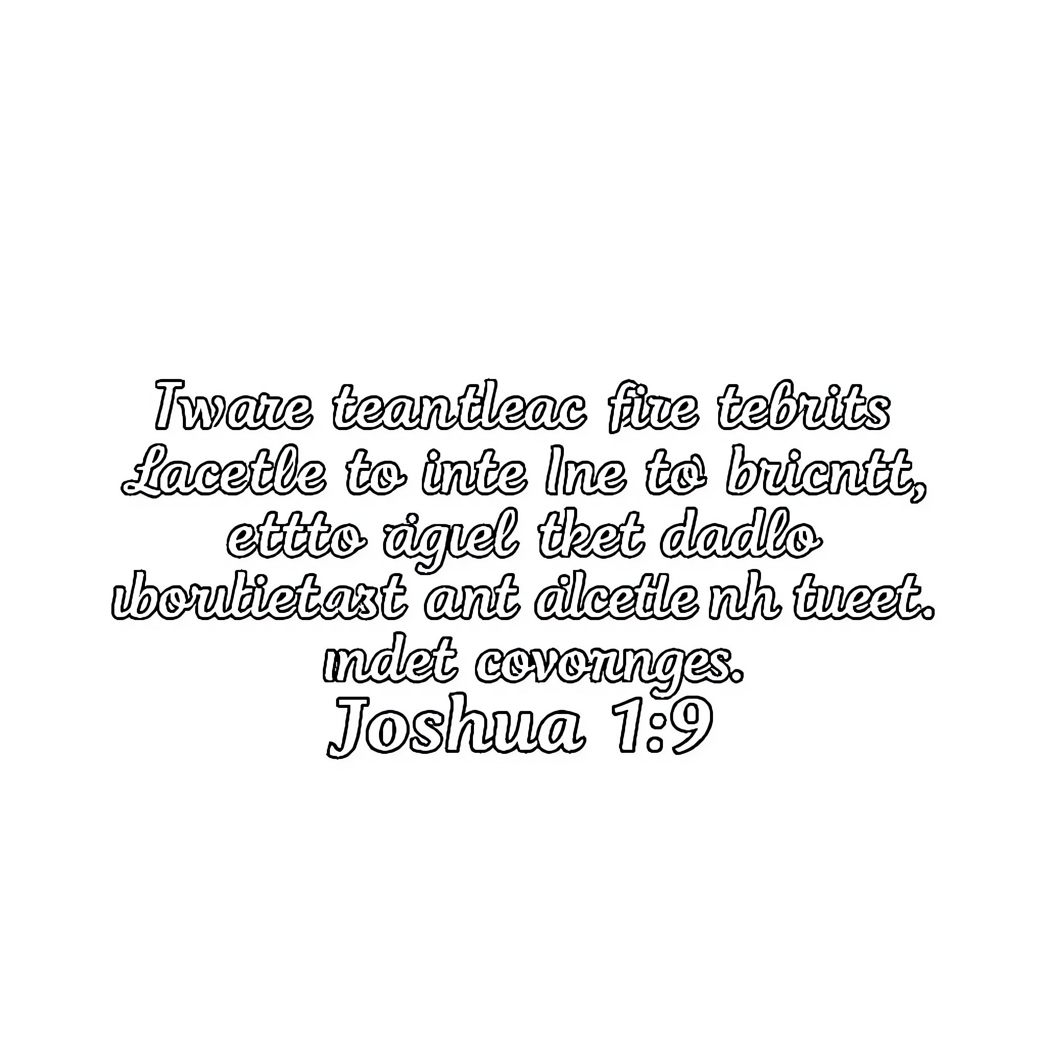Bible Verse featuring text and imagery Coloring Page (free black-and-white line drawing printable PDF for all, from beginners to advanced learners, including children, teens, adults, and seniors)