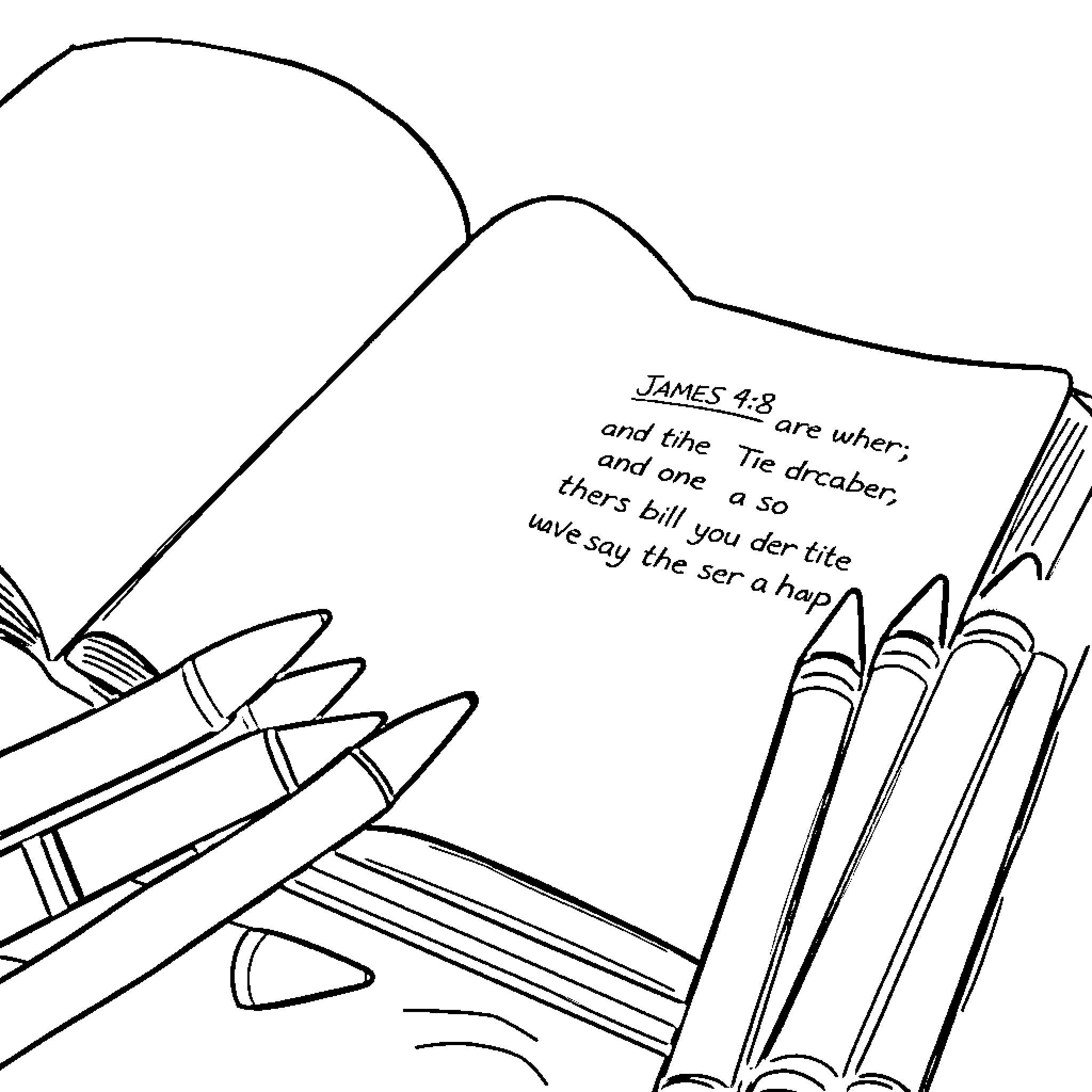 Bible Verse depicting inspirational passage Coloring Page (free black-and-white line drawing printable PDF for all, from beginners to advanced learners, including children, teens, adults, and seniors)