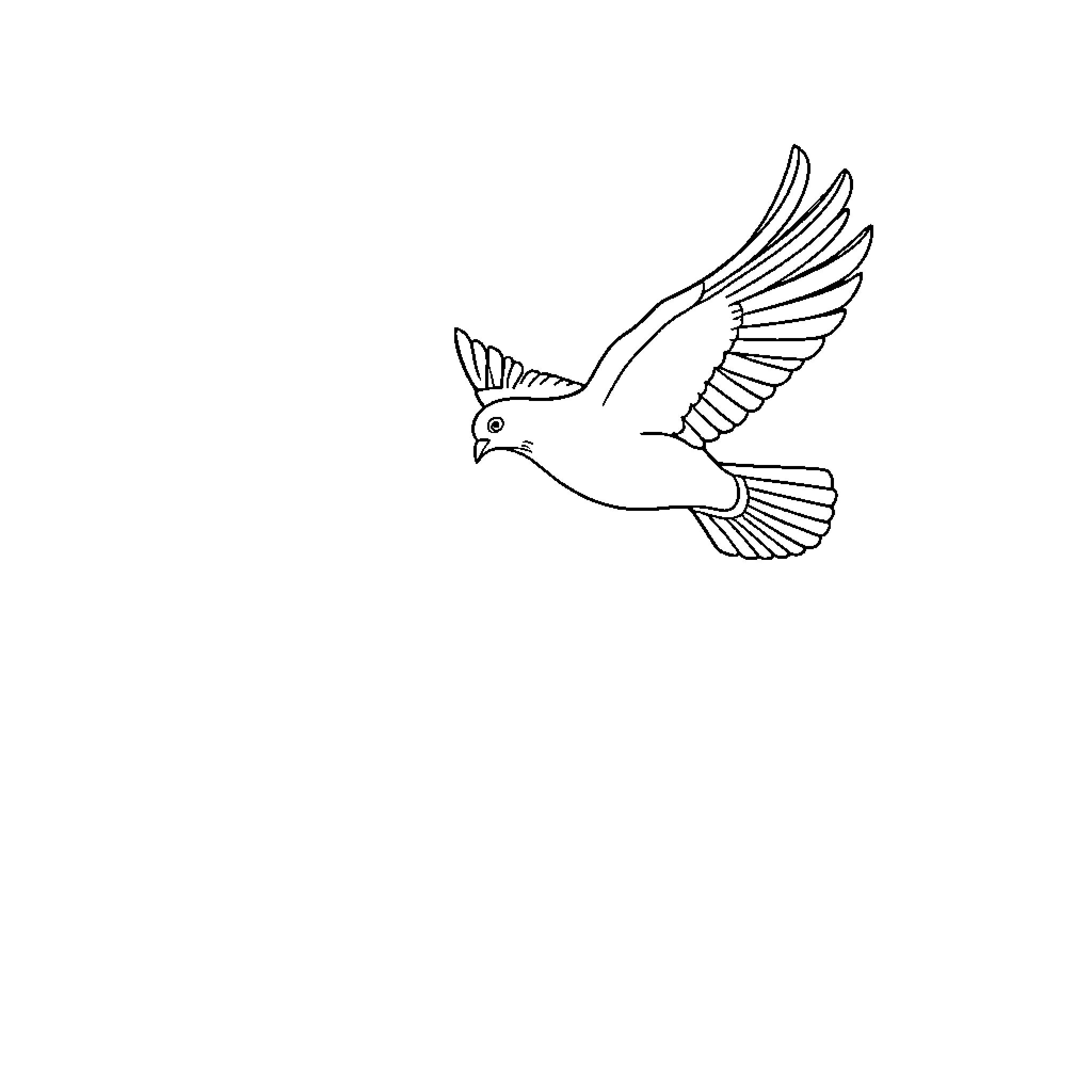 Clay Pigeon in Flight Coloring Page (free black-and-white line drawing printable PDF for all, from beginners to advanced learners, including children, teens, adults, and seniors)