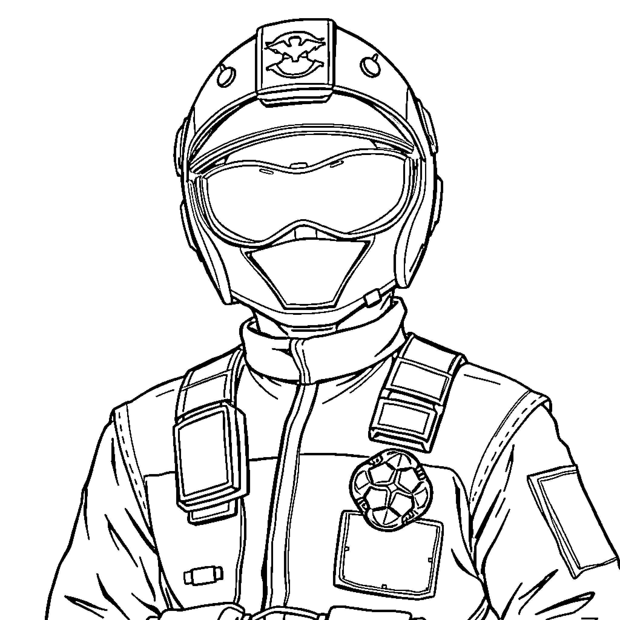 Medic in protective gear attending emergency Coloring Page (free black-and-white line drawing printable PDF for all, from beginners to advanced learners, including children, teens, adults, and seniors)