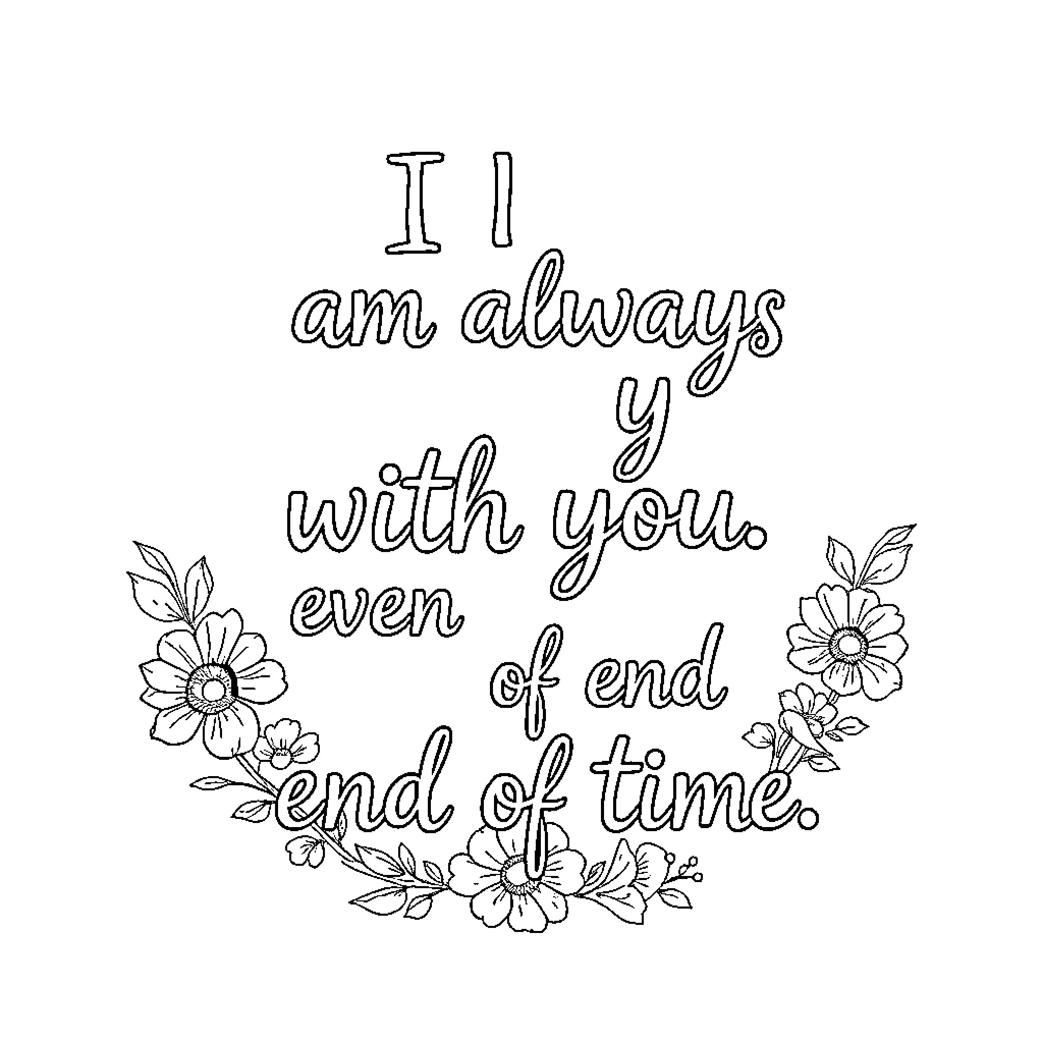 Age of Affirmation and Encouragement Coloring Page (free black-and-white line drawing printable PDF for all, from beginners to advanced learners, including children, teens, adults, and seniors)