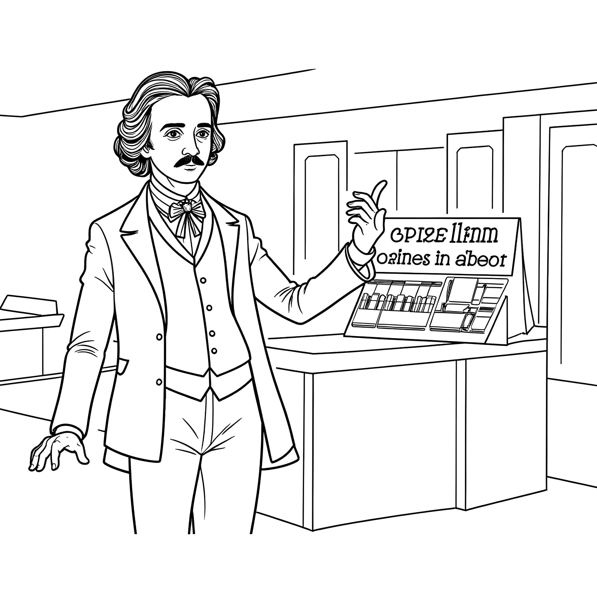 Best Edgar Allan Poe Coloring Pages (Free Printable PDF)