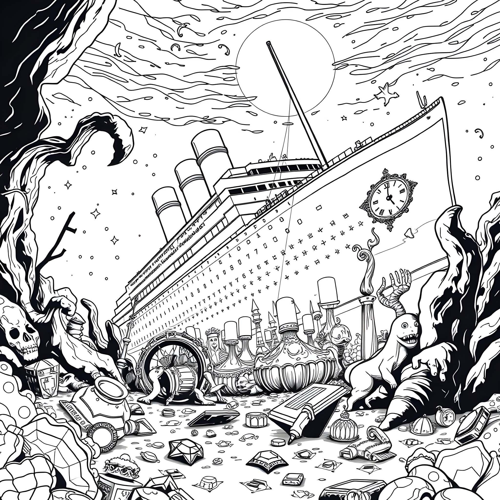 79 Best Titanic Coloring Pages (Free Printable PDFs)