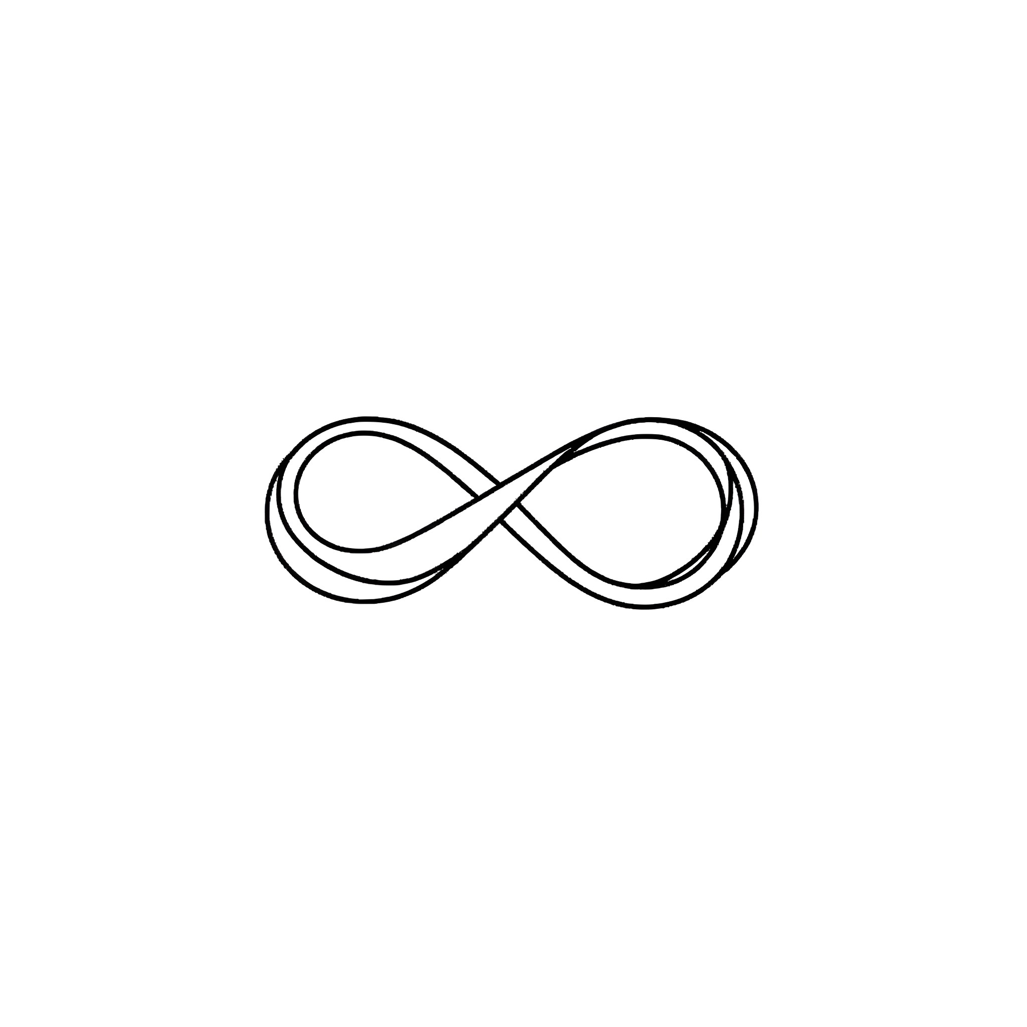 Infinity Logo with Smooth Continuous Curve Coloring Page (free black-and-white line drawing printable PDF for all, from beginners to advanced learners, including children, teens, adults, and seniors)