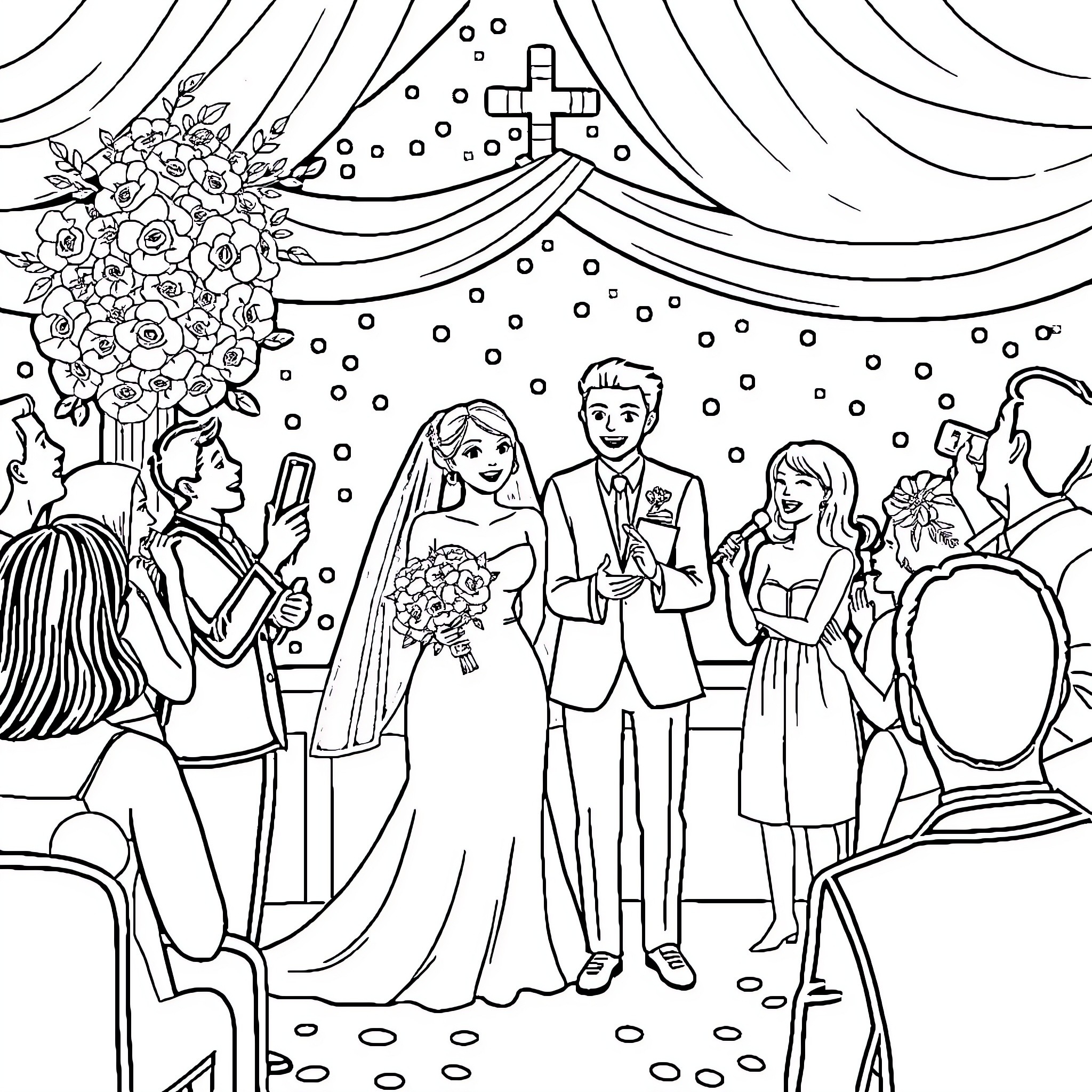 Best Wedding Coloring Pages (Free Printable PDF)