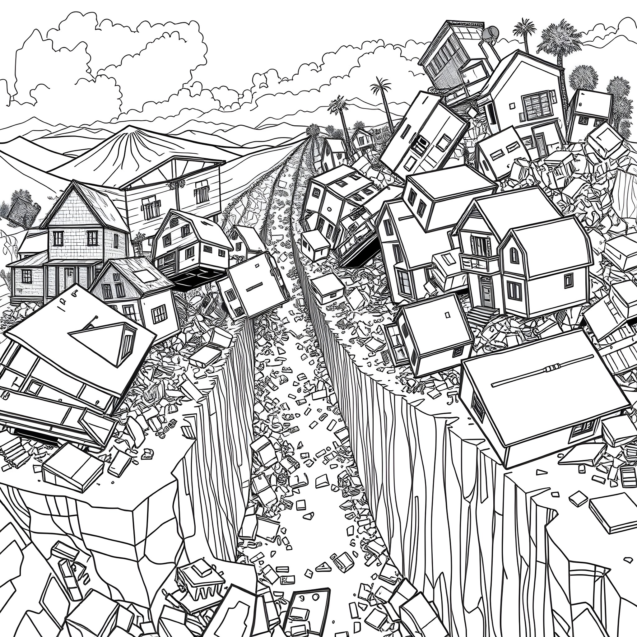13 Best Earthquake Coloring Pages (Free Printable PDFs)