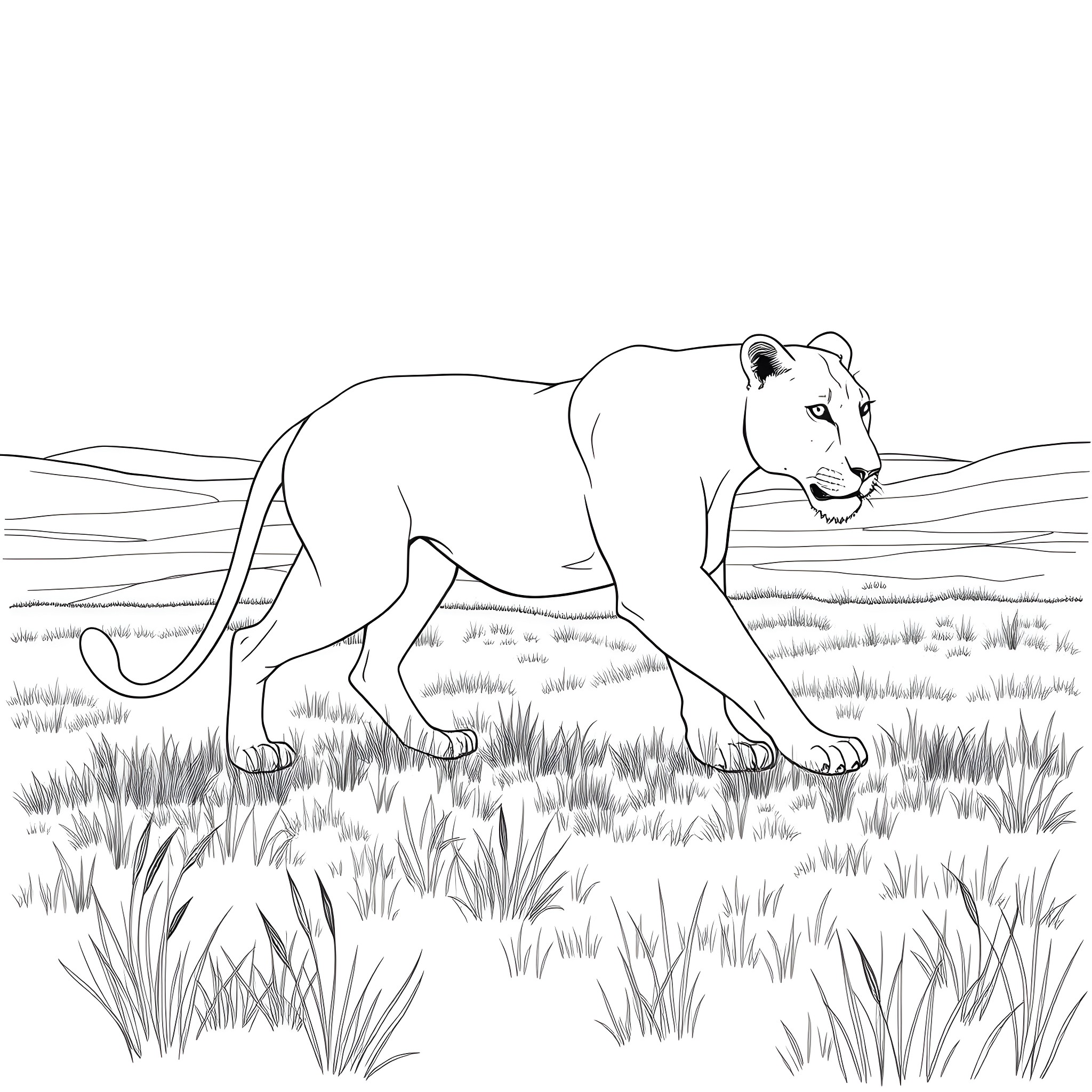 31 Best Lioness Coloring Pages (Free Printable PDFs)