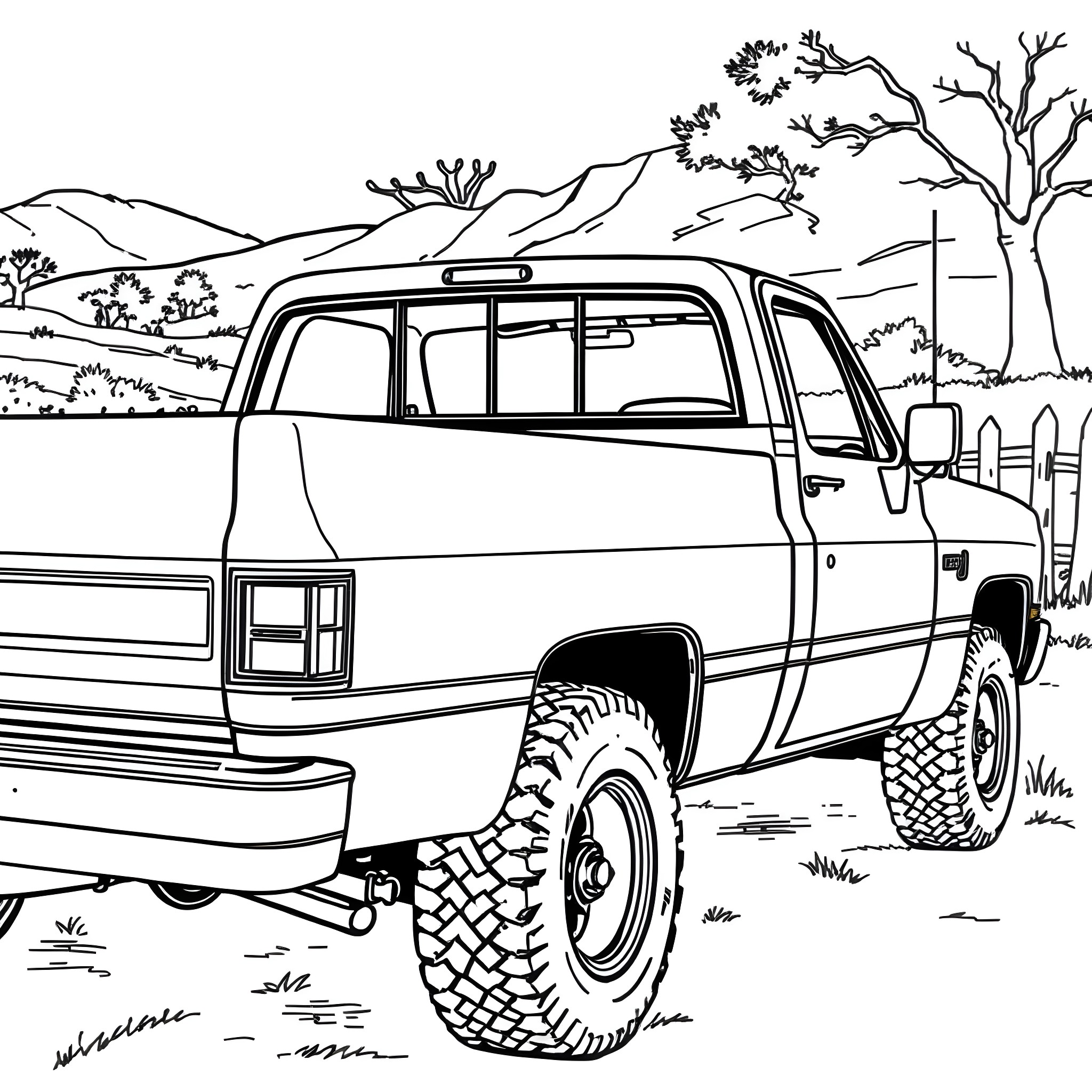 17 Best Chevy Truck Coloring Pages (Free Printable PDFs)
