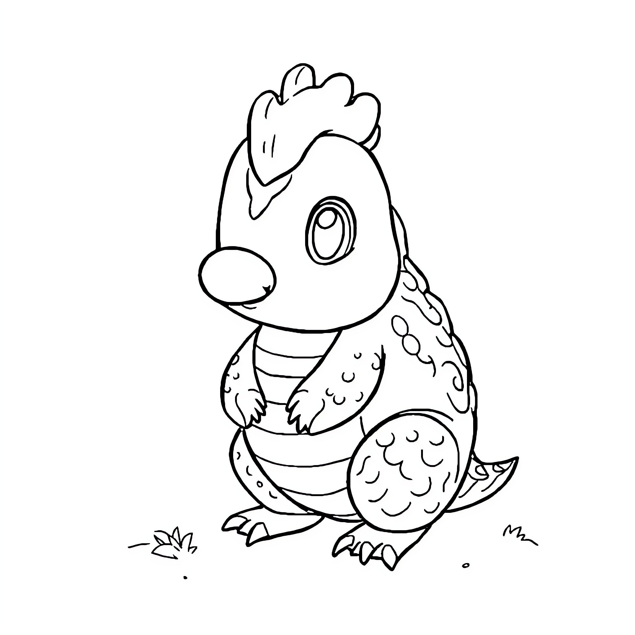 Hedgehog exploring the outdoors Coloring Page (free black-and-white line drawing printable PDF for all, from beginners to advanced learners, including children, teens, adults, and seniors)