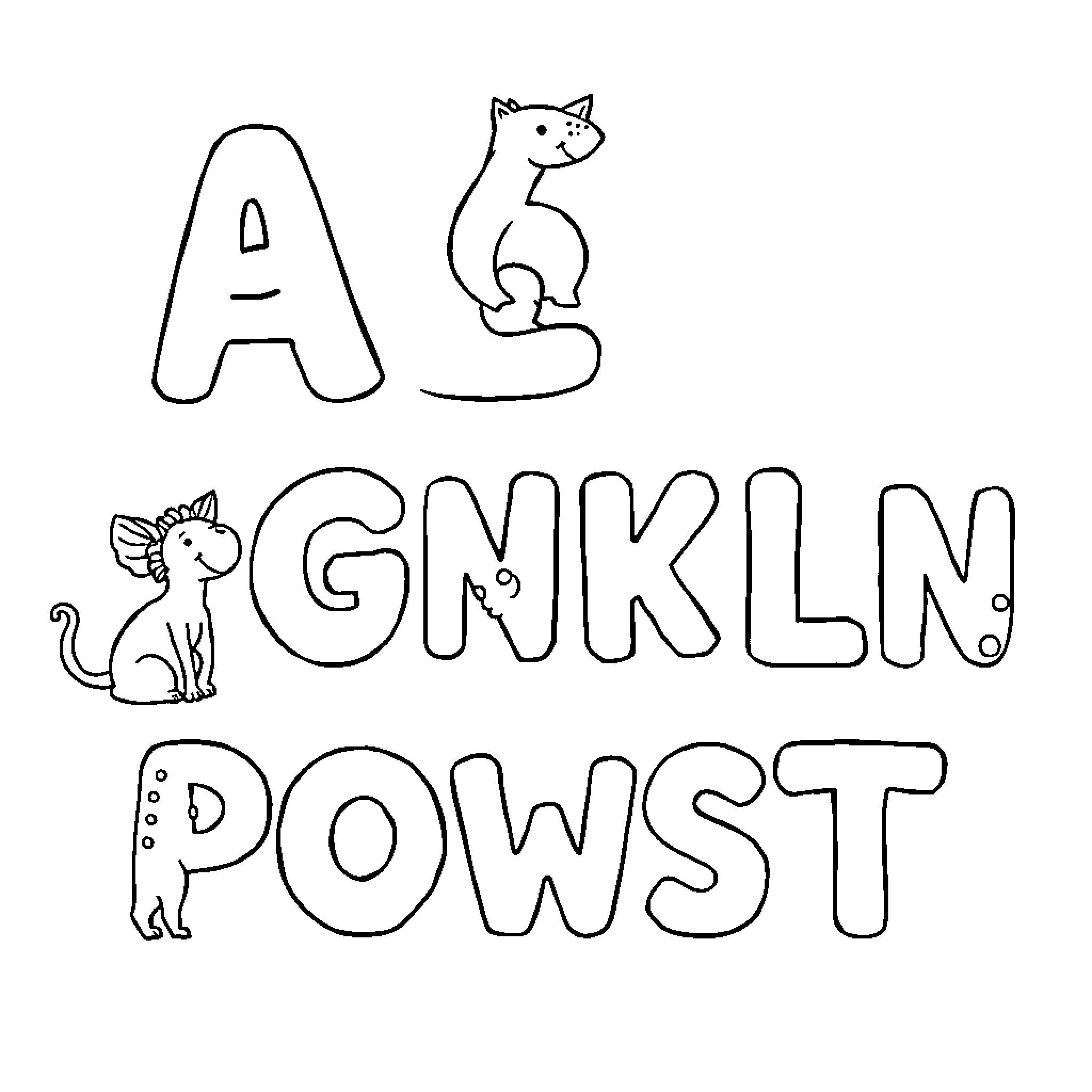 Animal Illustration with Playful Cats Coloring Page (free black-and-white line drawing printable PDF for all, from beginners to advanced learners, including children, teens, adults, and seniors)
