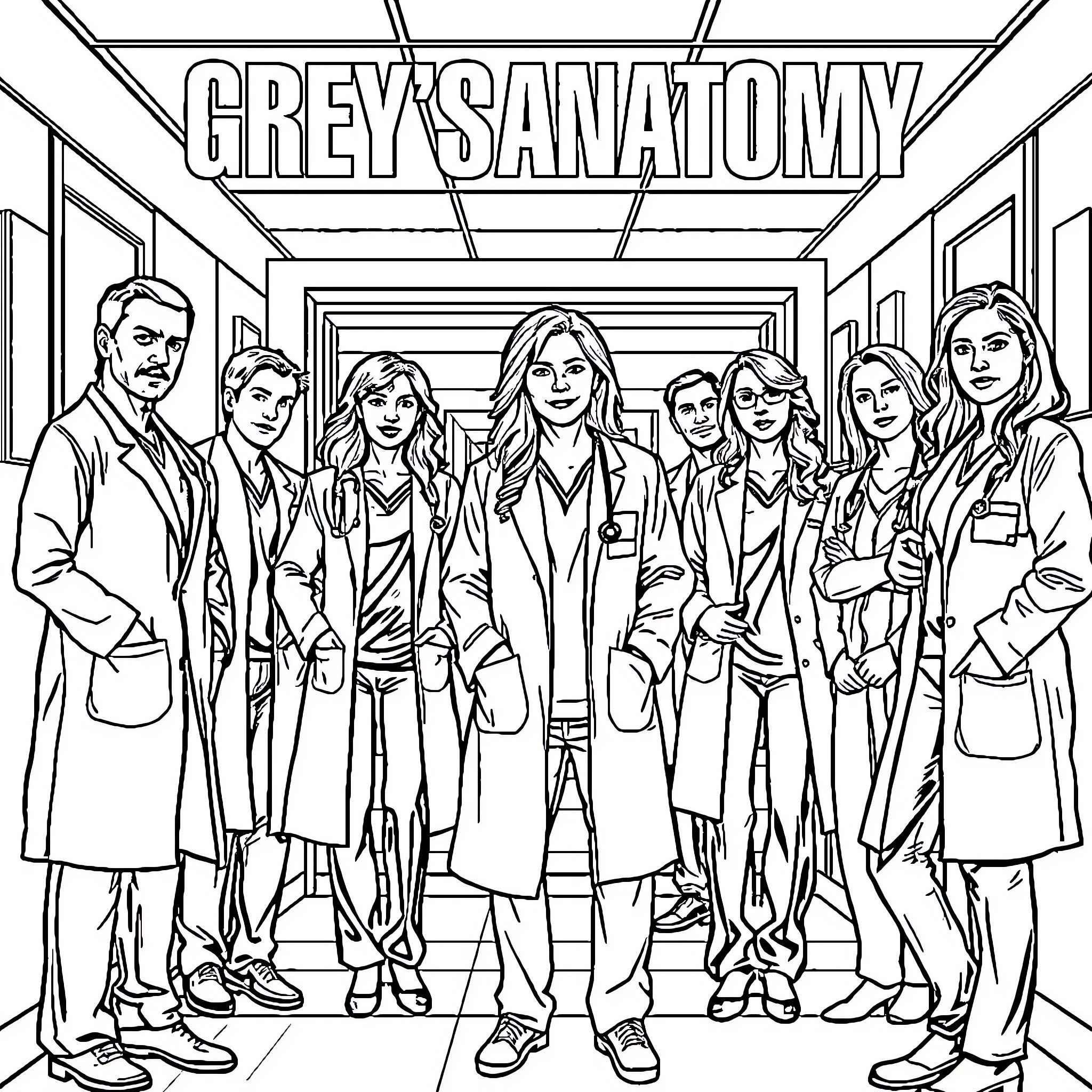Best Grey's Anatomy Coloring Pages (Free Printable PDF)